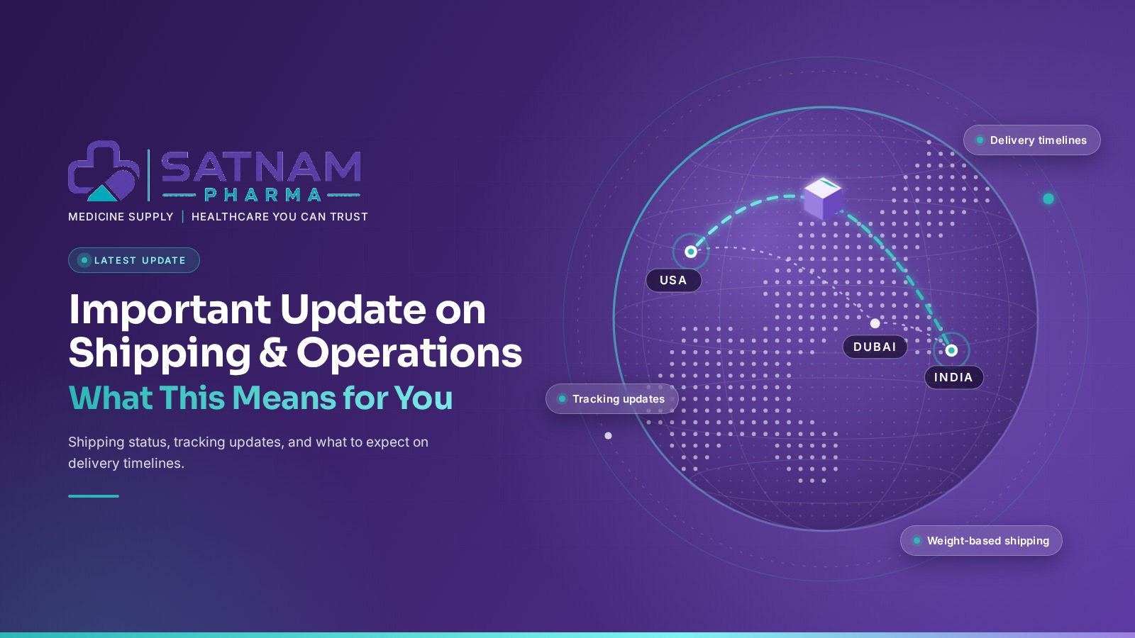Important Update on Shipping & Operations – What This Means for You