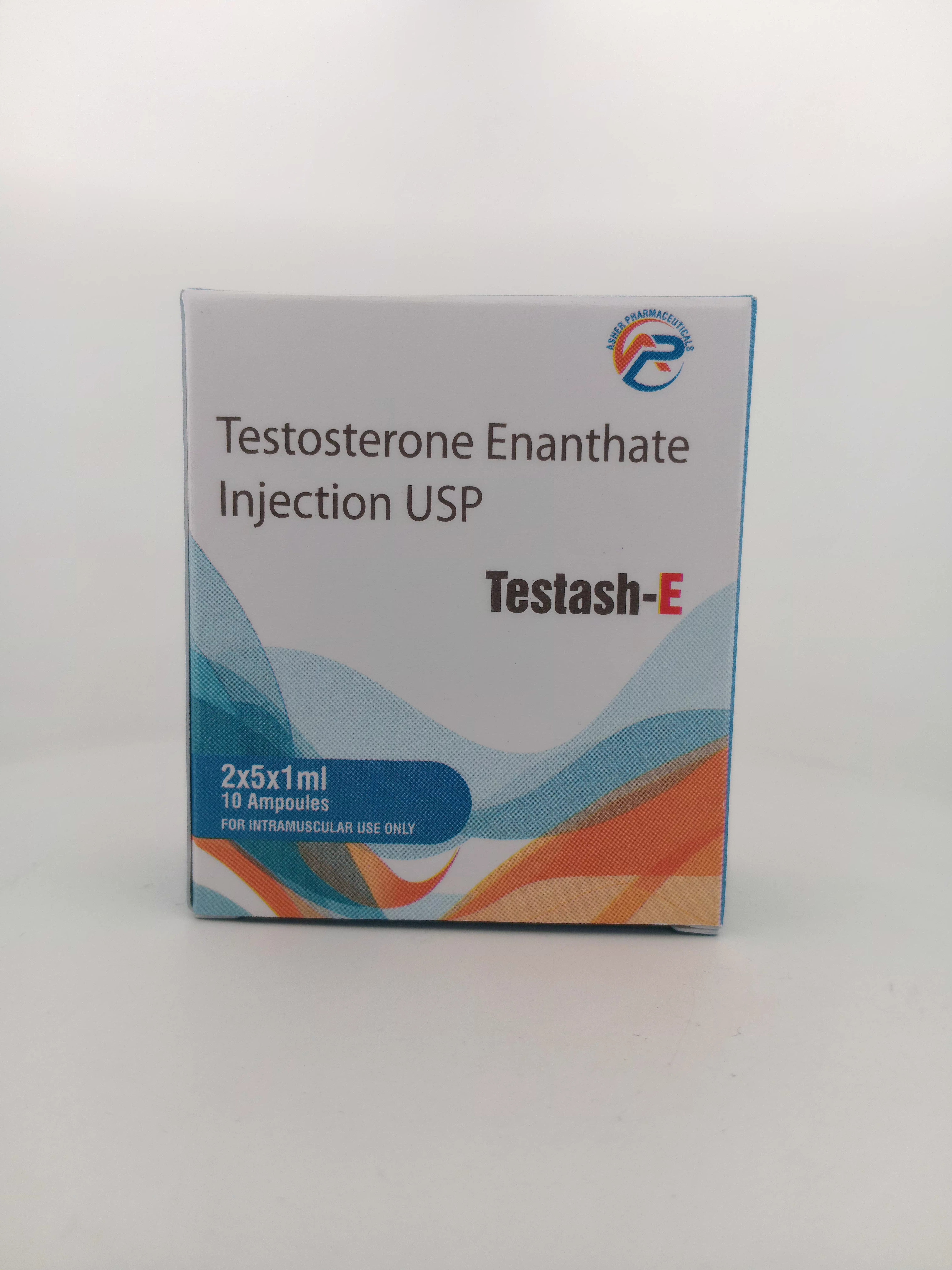TESTOASH-E (Testosterone Enanthate USP 250 mg) Injection - 1 Box
