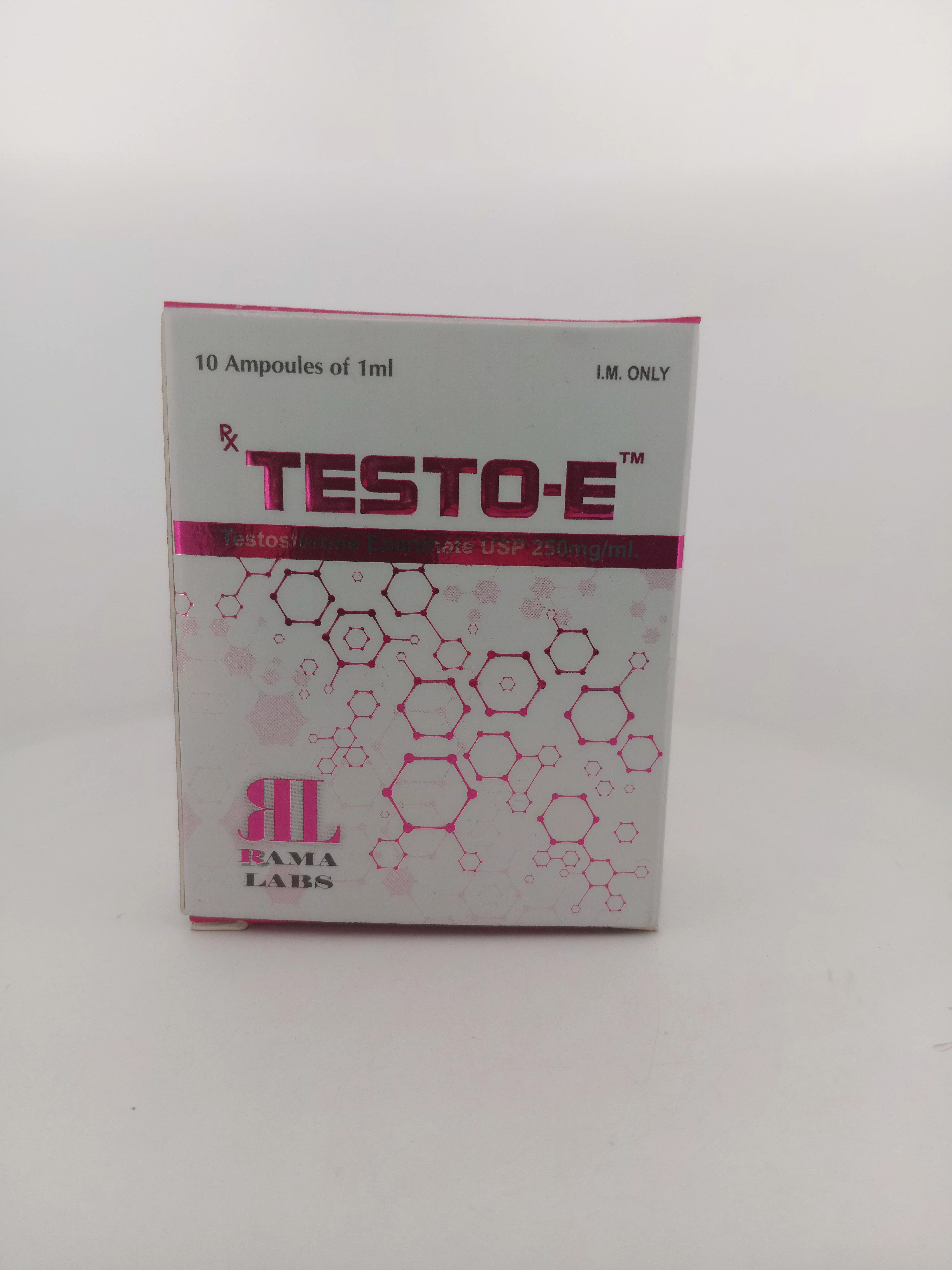 TESTO-E (Testosterone Enanthate USP 250 mg/mL) Injection - 1 Box