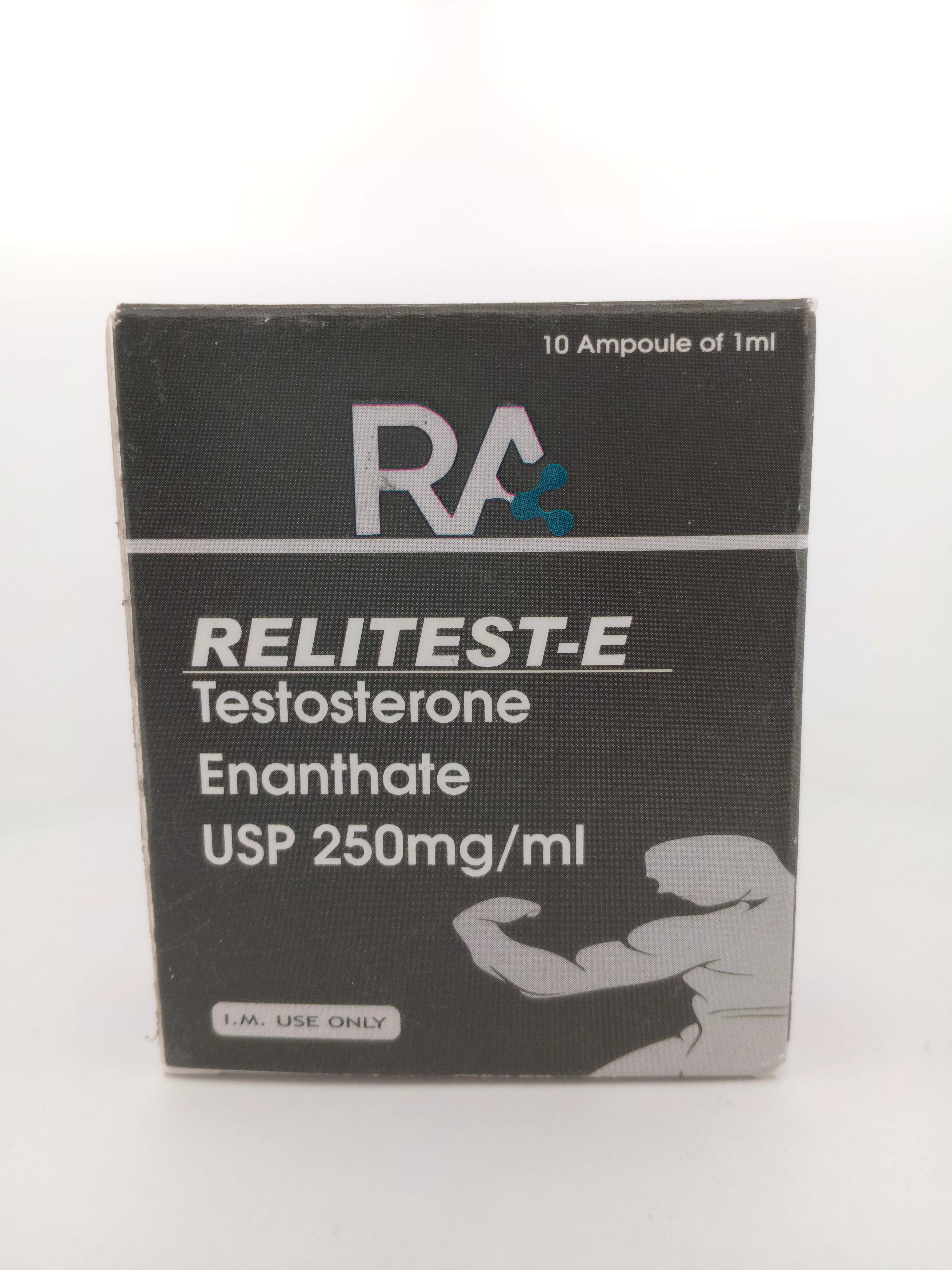 RELITEST-E (Testosterone Enanthate USP 250 mg/mL) Injection - 1 Box