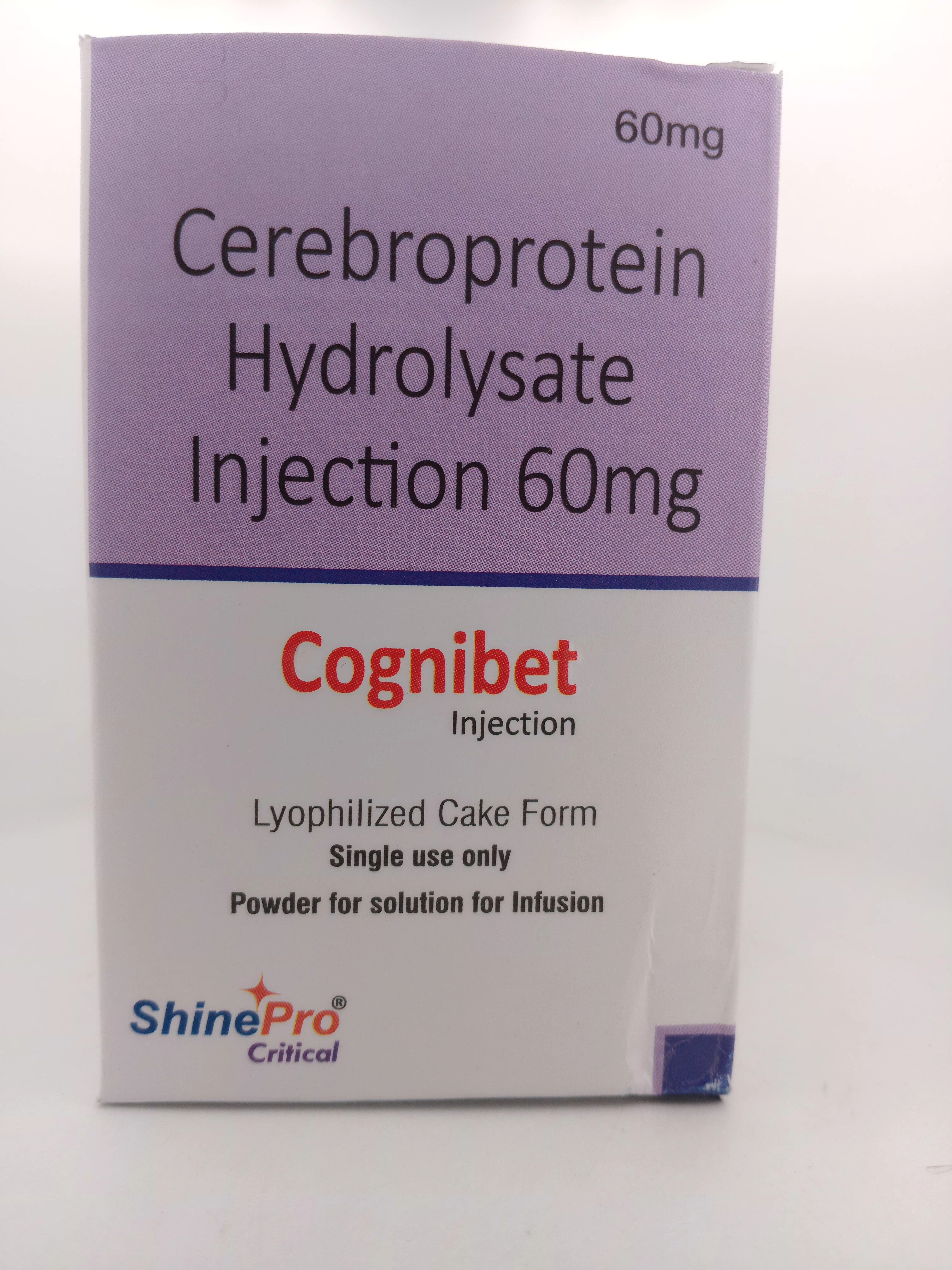 COGNIBET Injection (Cerebroprotein Hydrolysate 60mg) Injection - 1 Combipack