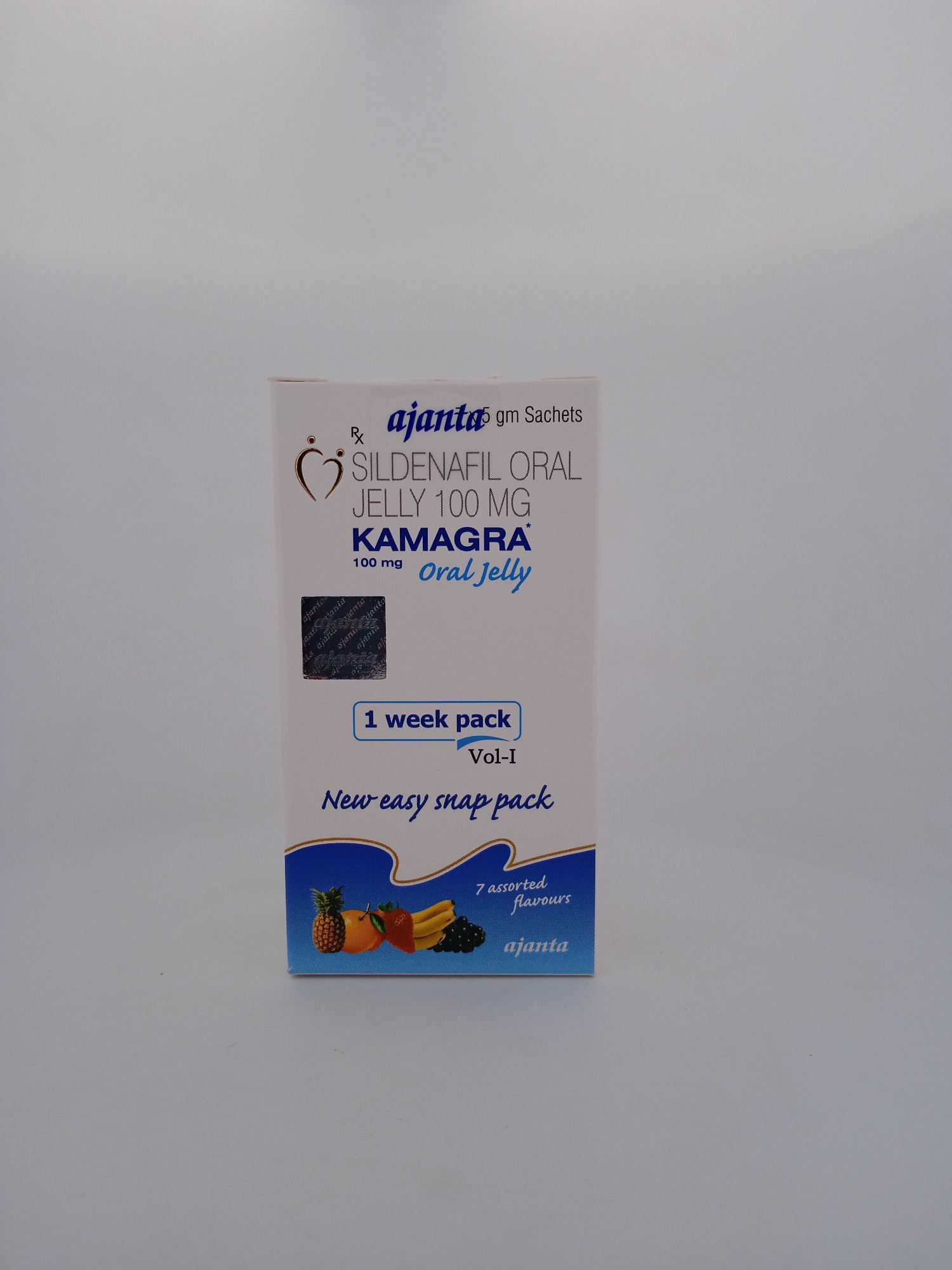 KAMAGRA 100mg ORAL JELLY (SILDENAFIL ORAL JELLY) - 7 Sachets Pack