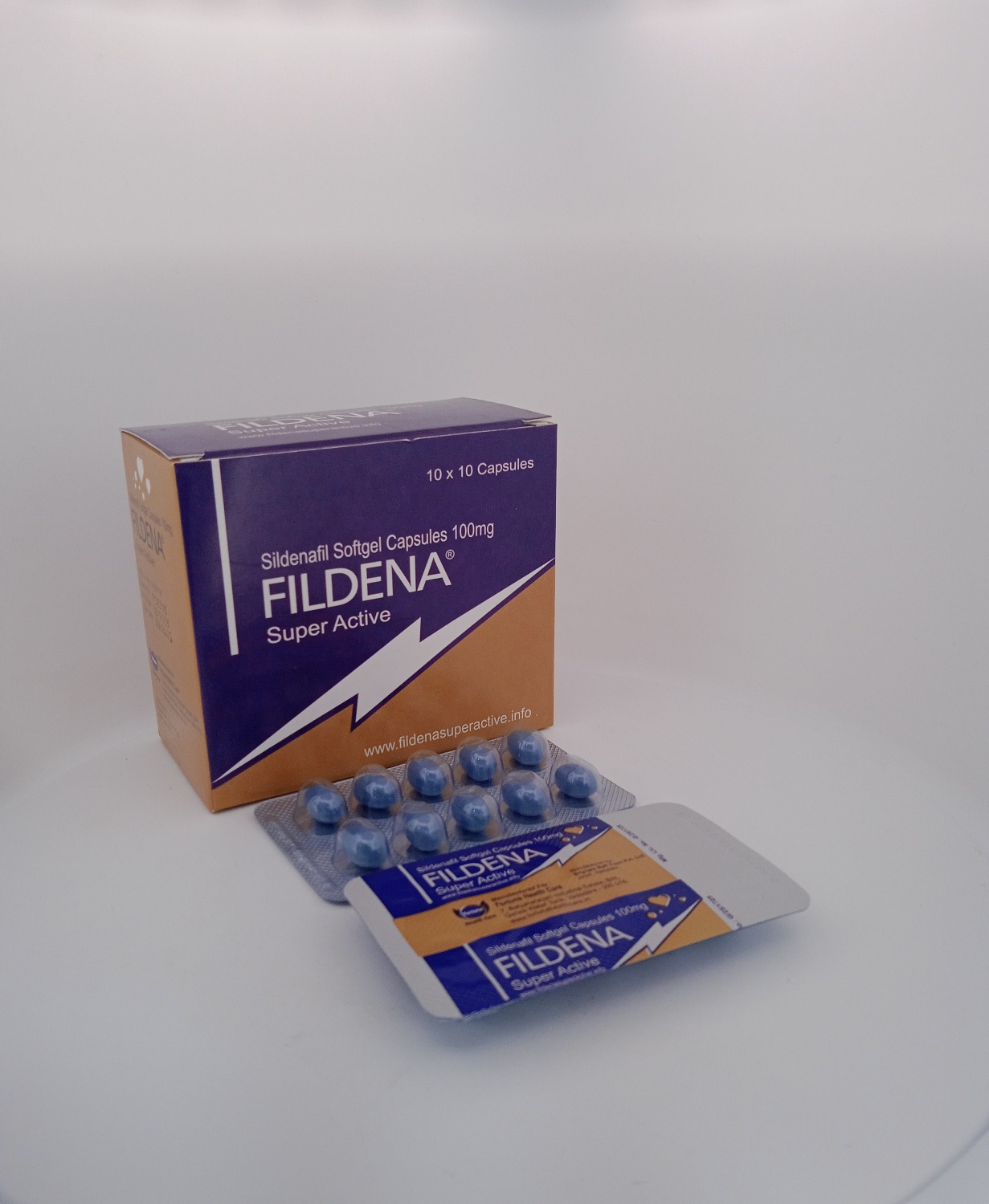 FILDENA SUPER ACTIVE (Sildenafil 100mg) - 10 Tablets