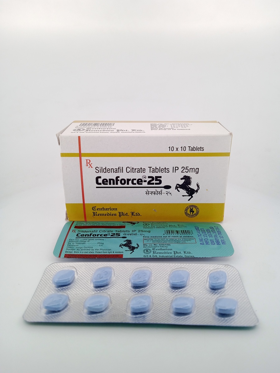 CENFORCE 25mg (SILDENAFIL 25mg) - 10 Tablet