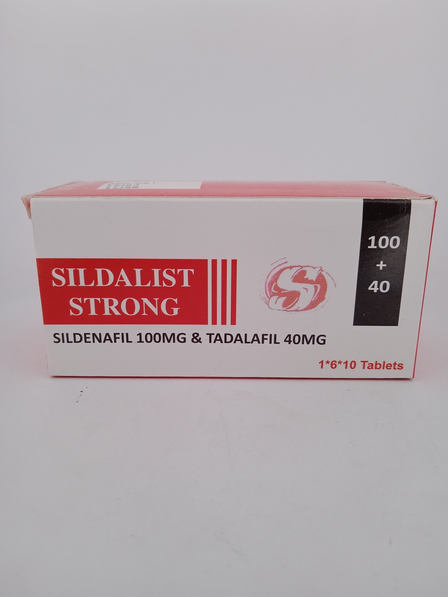 SILDALIST STRONG (SILDENAFIL 100MG + TADALAFIL 40MG) - 6 Tablet