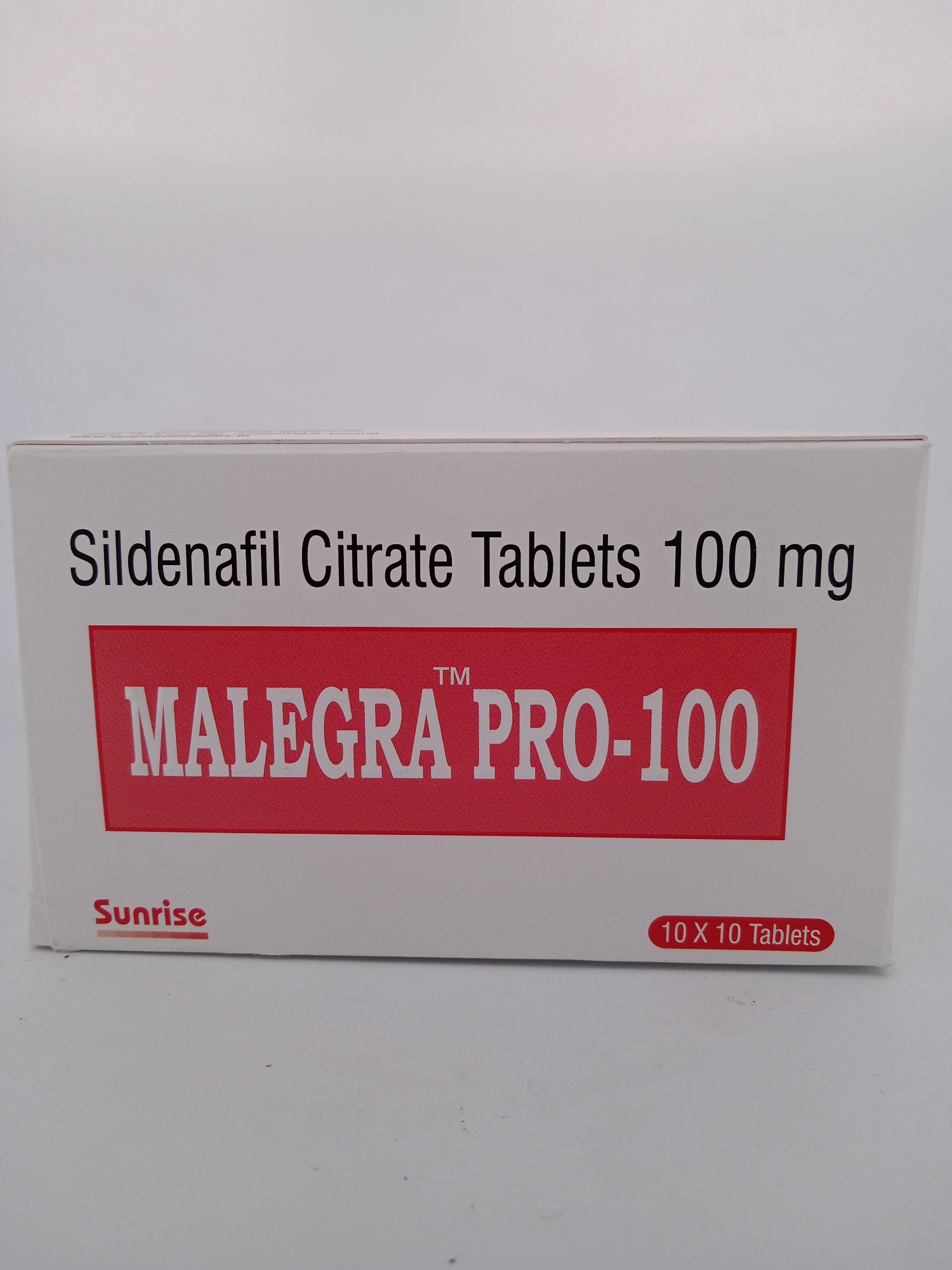 MALEGRA PRO 100mg (SILDENAFIL 100 MG Tablet) - 10 Tablet