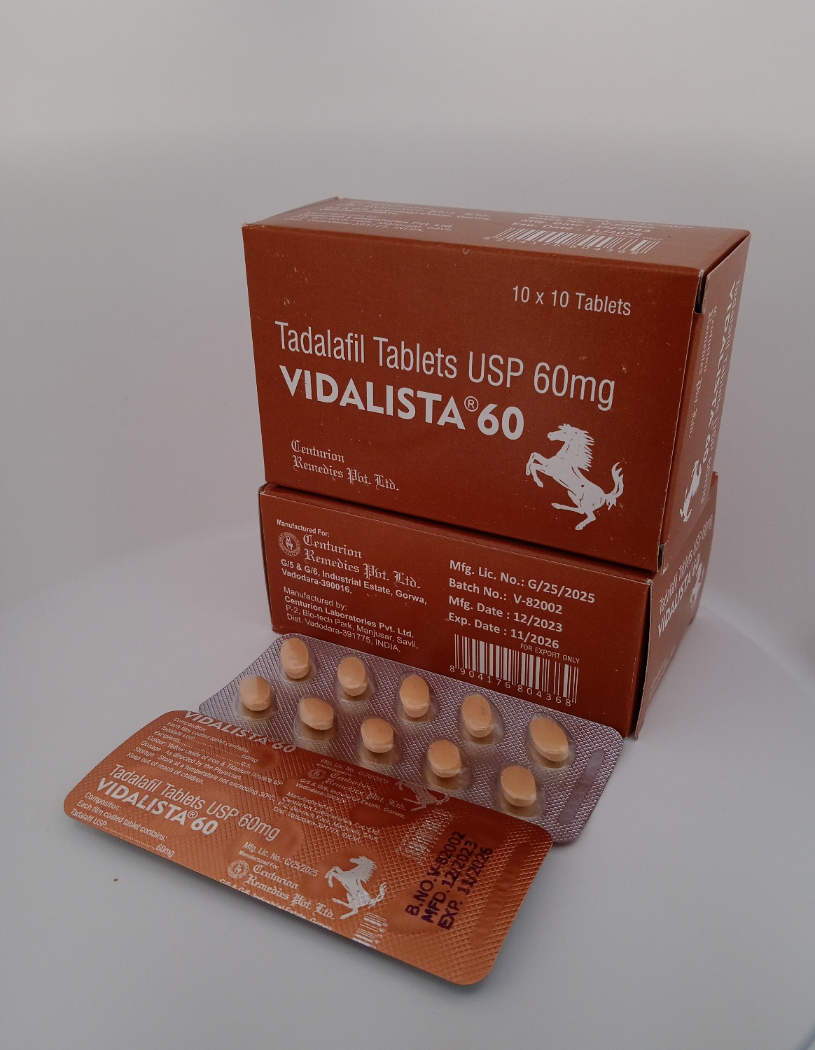 VIDALISTA 60mg (TADALAFIL 60 MG) - 10 Tablet