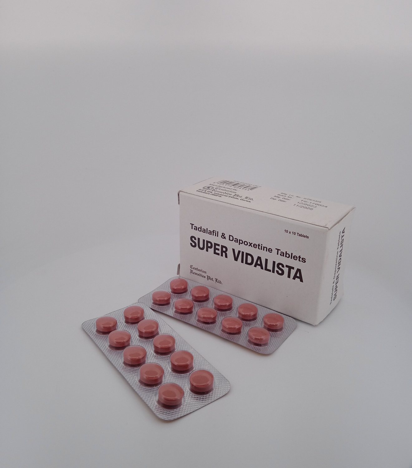 SUPER VIDALISTA 20/60mg (TADALAFIL 20 + DAPOXETINE 60) - 10 Tablet