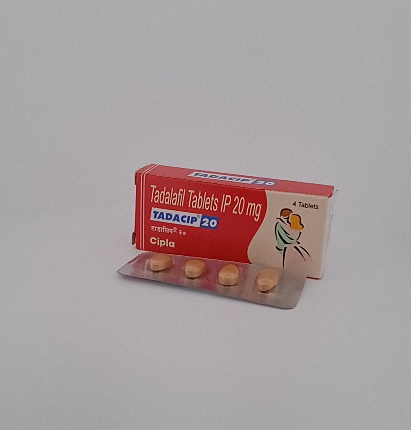 TADACIP 20mg  (TADALAFIL 20 MG) - 4 Tablet