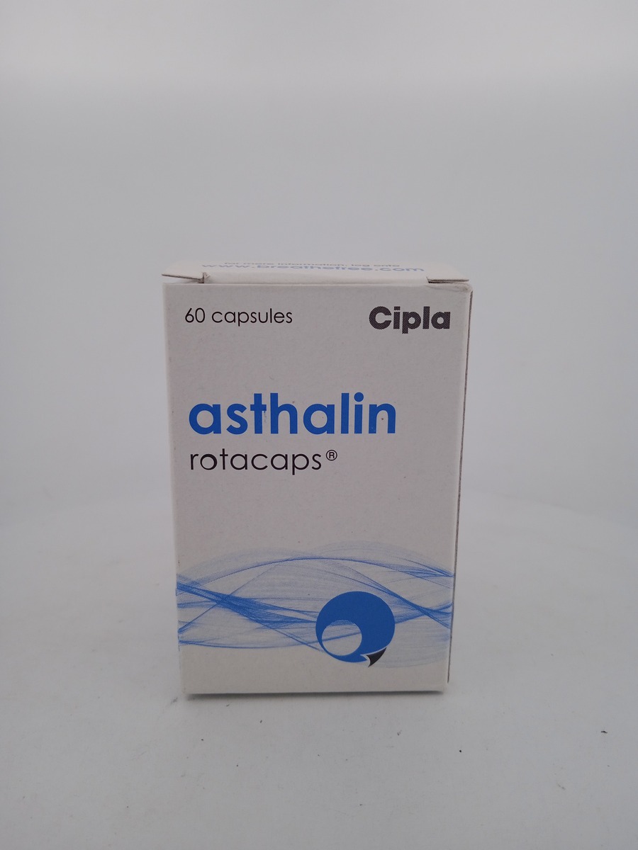 ASTHALIN ROTACAPS 200MCG (Salbutamol) Bronchodilator Inhaler.