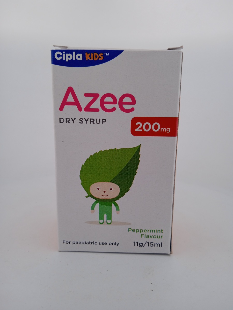 AZEE DRY SYRUP 200 MG 15 ML | Azithromycin Antibiotic Suspension.