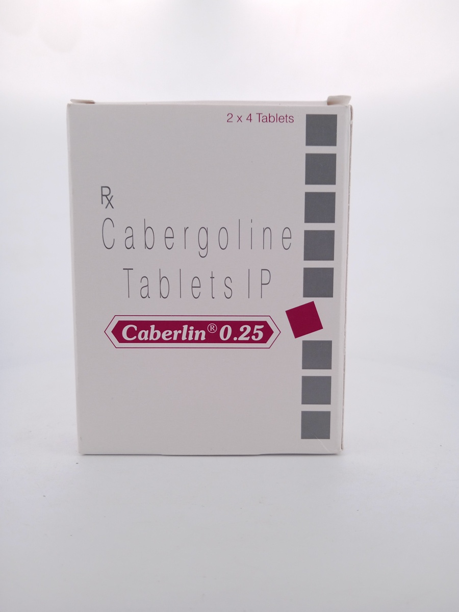 CABERLIN 0.25mg (Cabergoline) - 4 Tablet