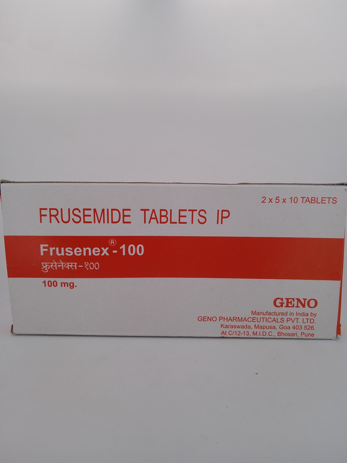 FRUSENEX 100 MG TABLETS (Furosemide 100mg) Loop Diuretic Medicine