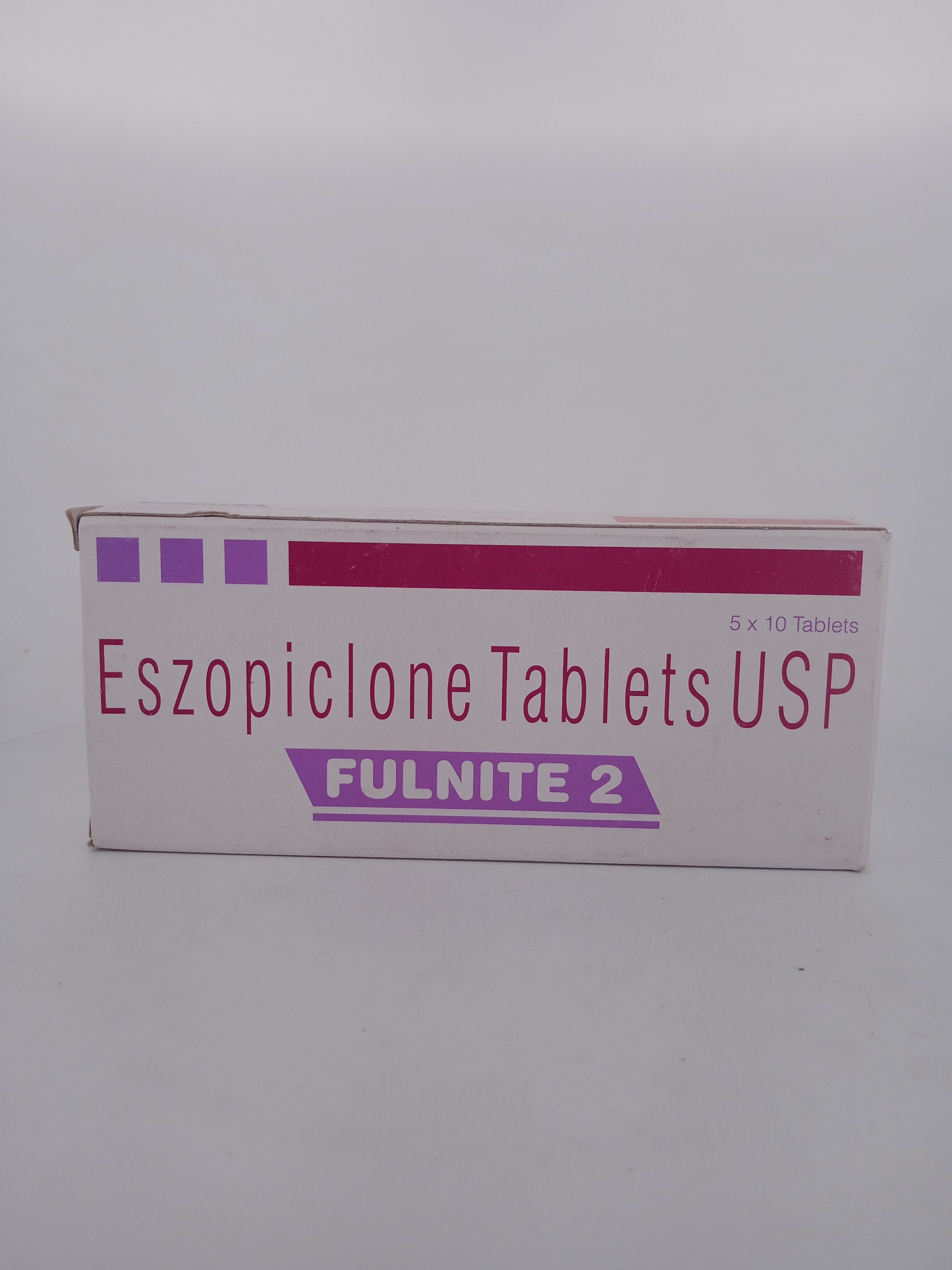 FULNITE 2MG TABLET (Eszopiclone 2mg) Insomnia Medicine Guide.