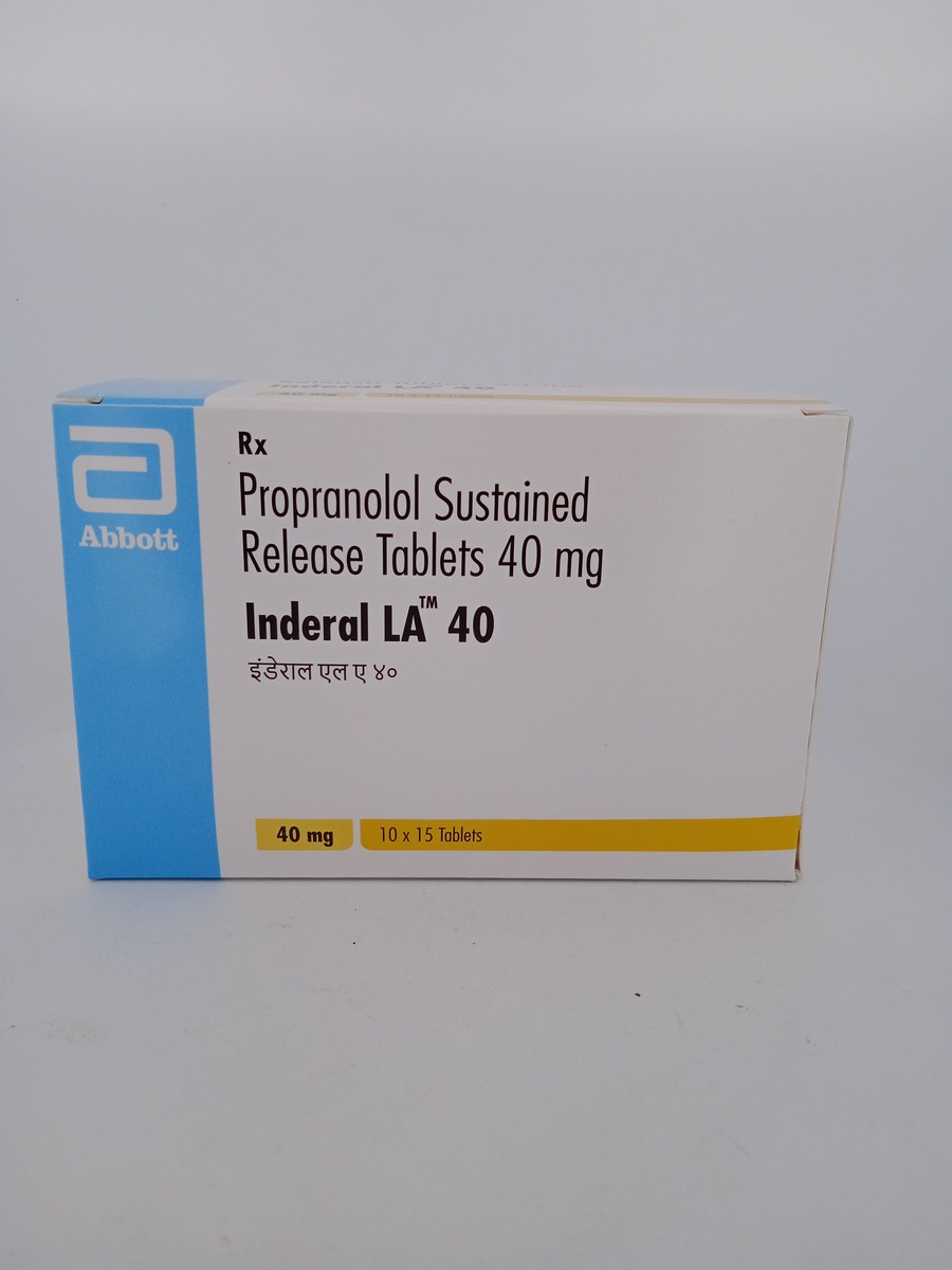 INDERAL LA 40 MG 15 TABLETS | Propranolol SR Beta Blocker Guide