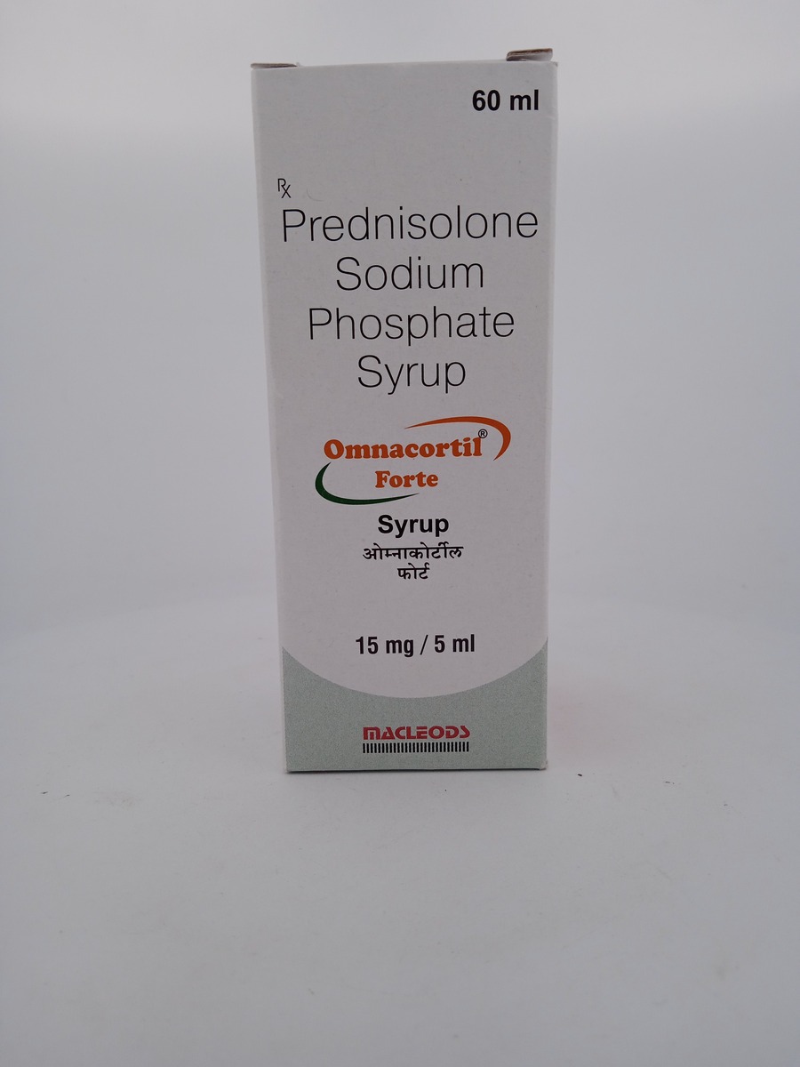OMNACORTIL FORTE SYRUP 15 MG/5 ML 60 ML | Prednisolone Oral Suspension.