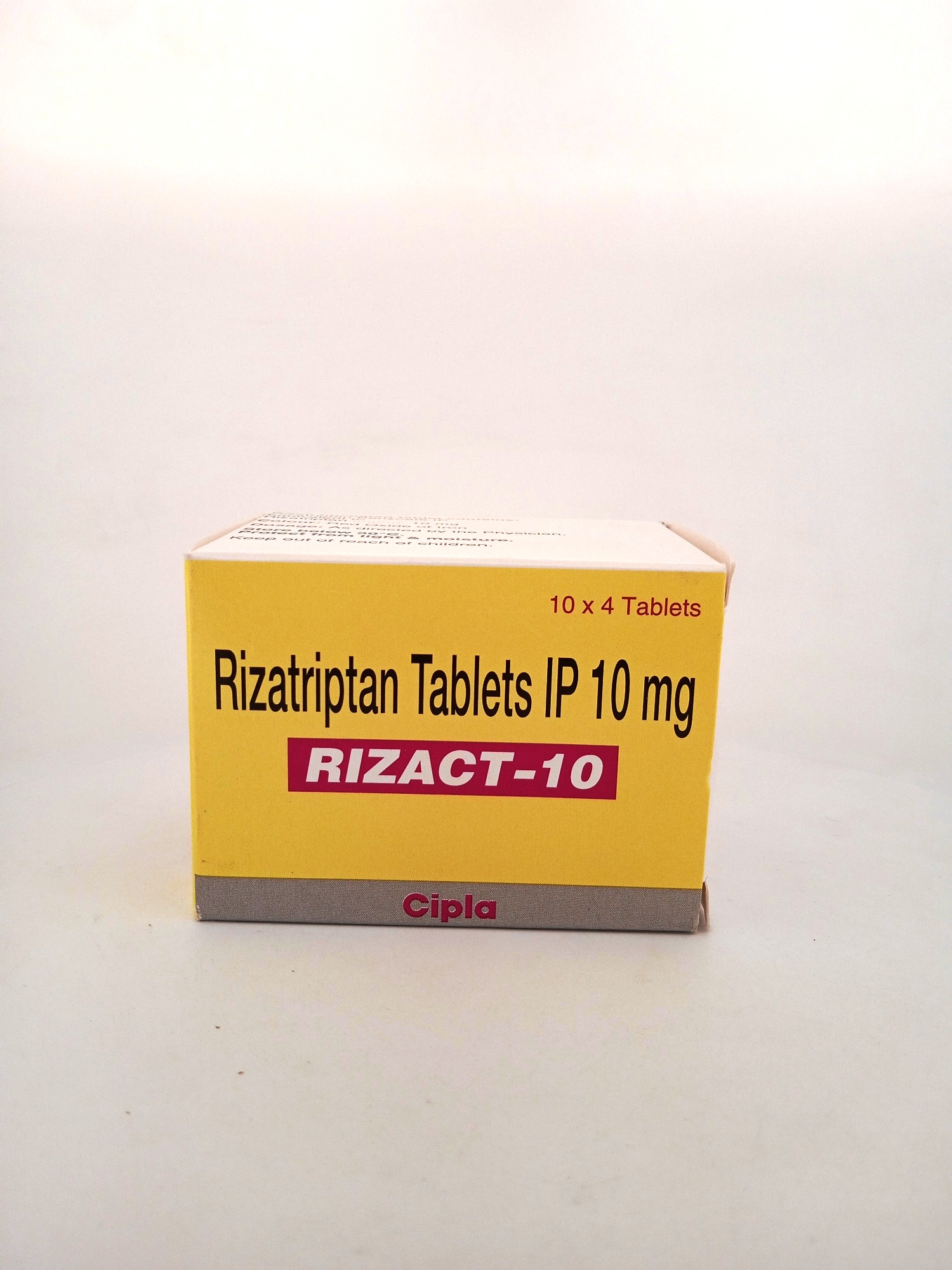 RIZACT 10 MG 4 TABLETS | Rizatriptan Migraine Relief Medicine