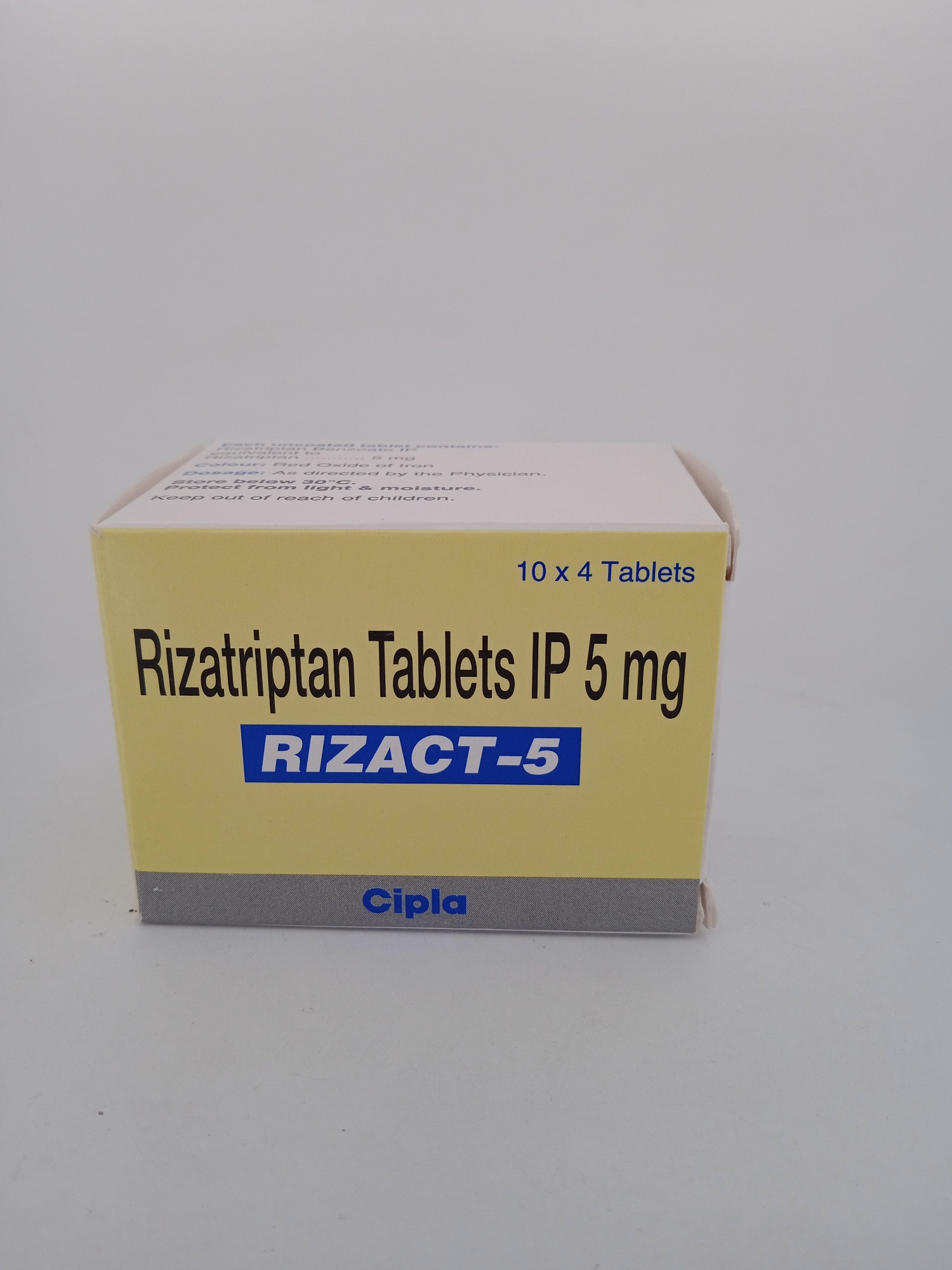 RIZACT 5 MG 4 TABLETS | Rizatriptan Migraine Relief Medicine