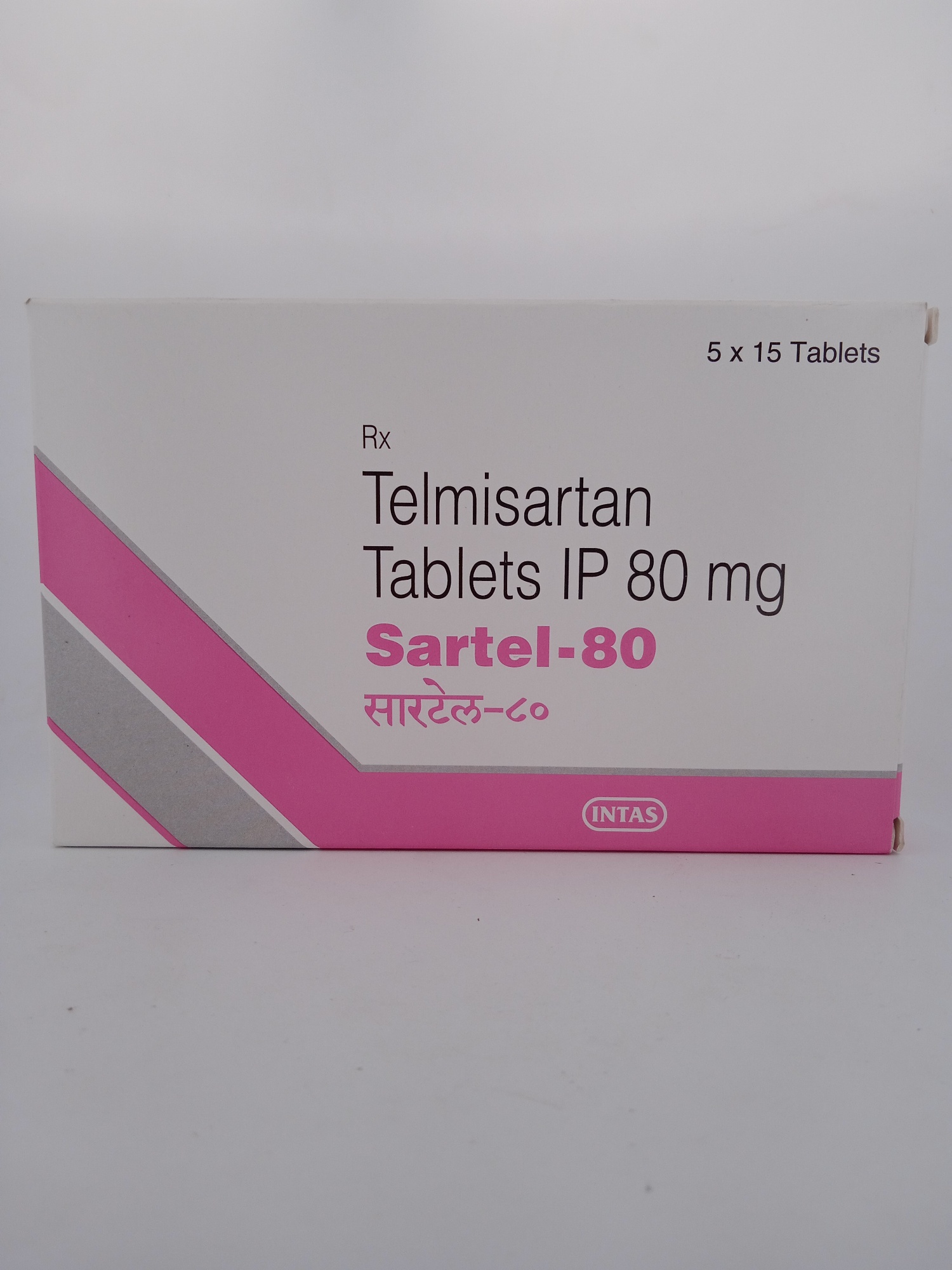 SARTEL 80 MG 15 TABLETS | Telmisartan 80 mg Blood Pressure Tablet