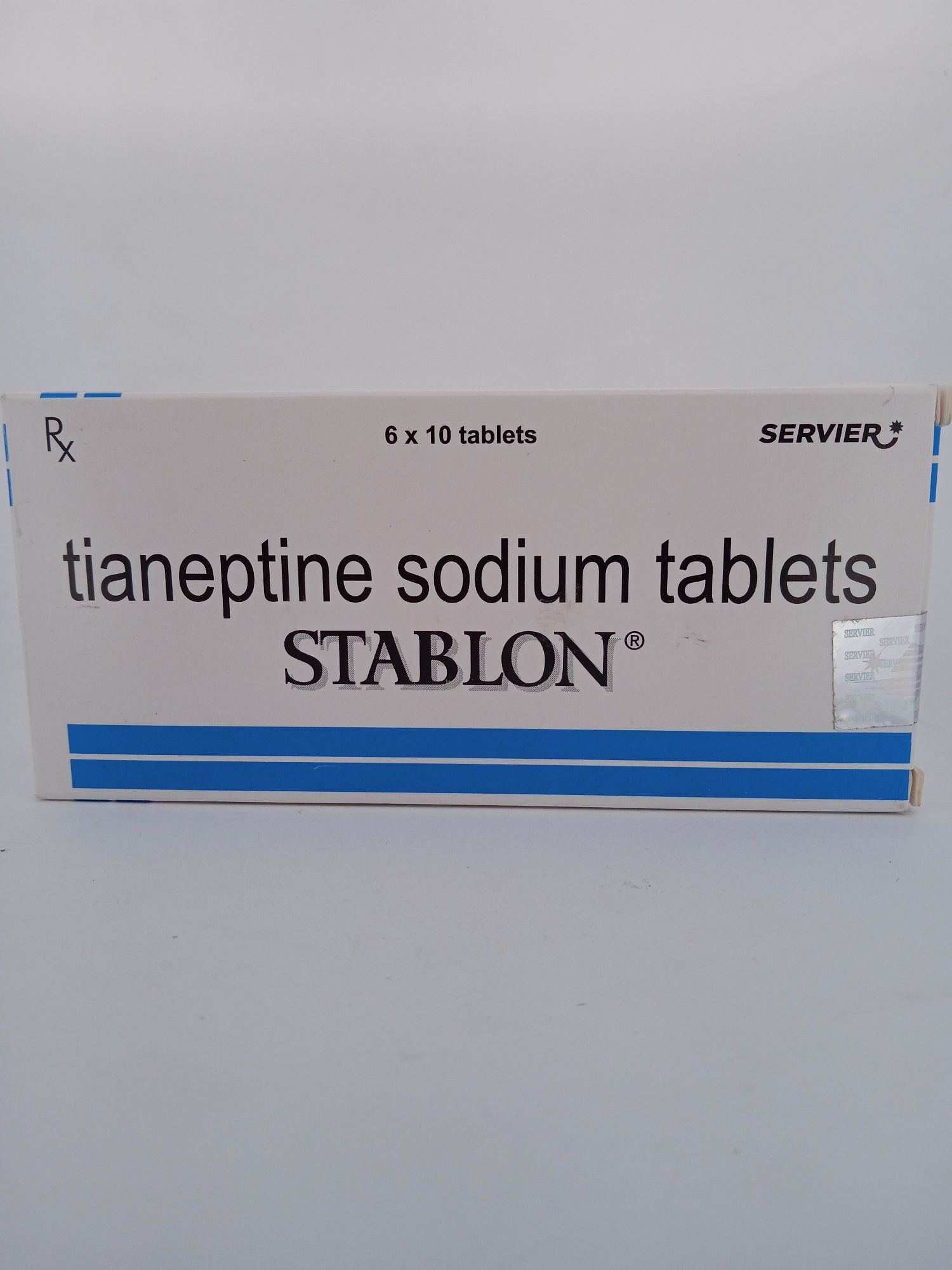 STABLON 10 TABS (Tianeptine 12.5 mg) Antidepressant Tablets.