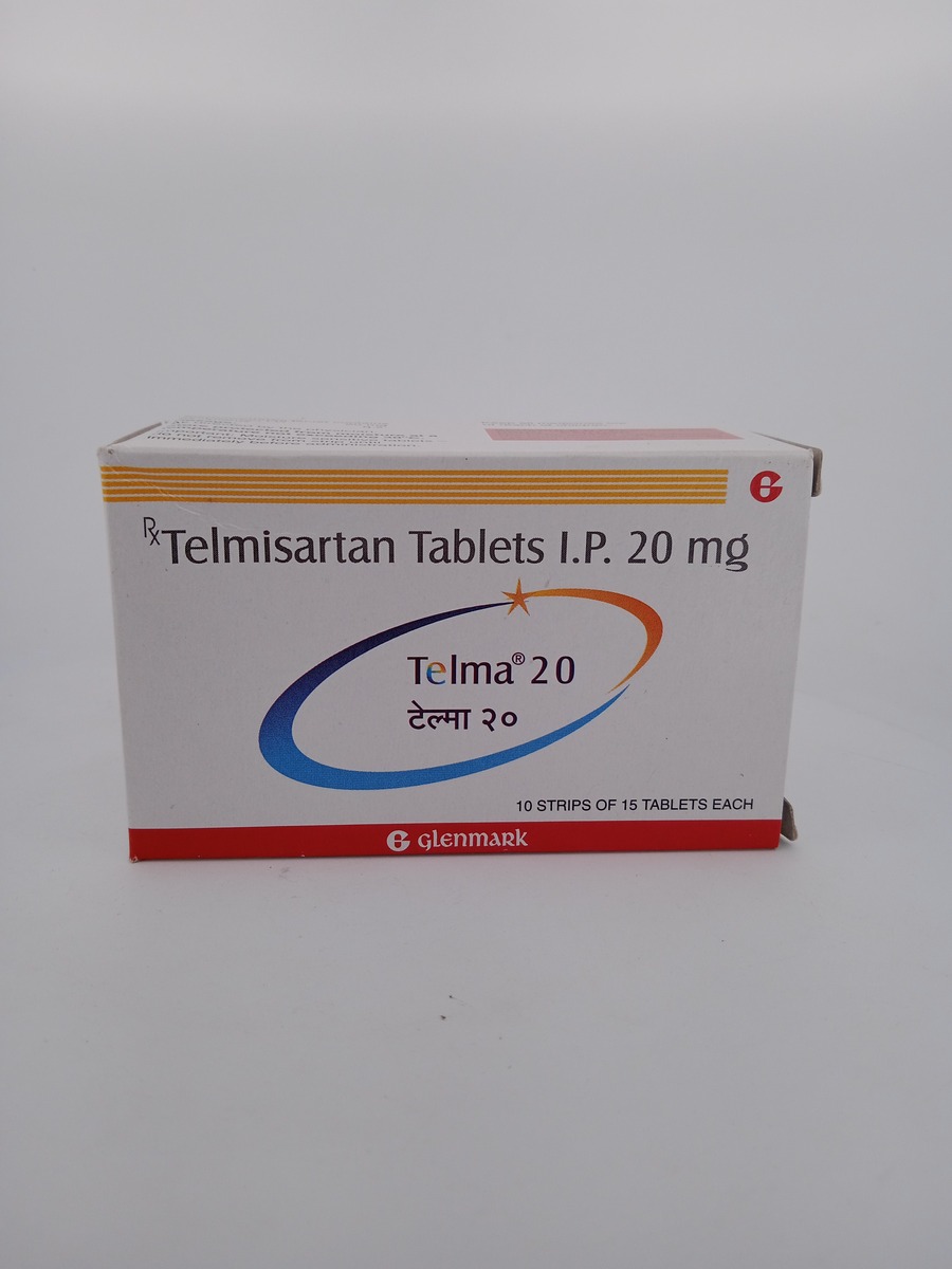 TELMA 20 MG 15 TABLETS | Telmisartan 20mg ARB BP Medicine