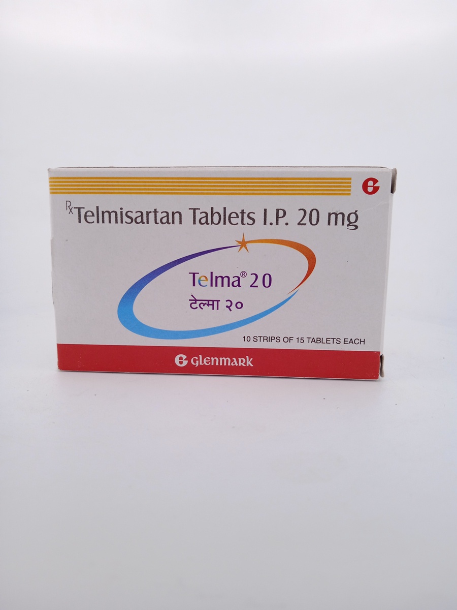 TELMA 20MG TABLET (Telmisartan 20mg) Blood Pressure Guide.