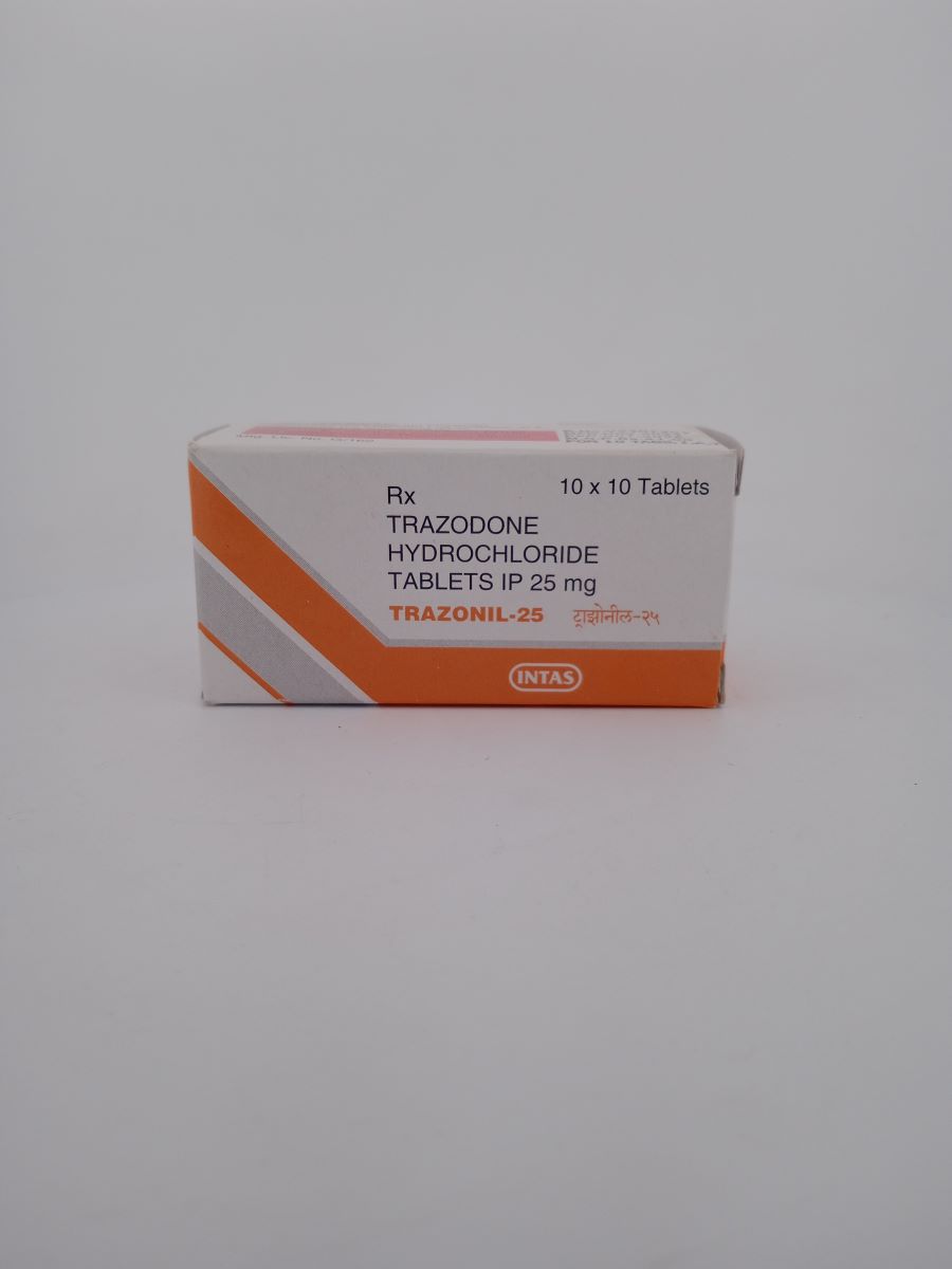TRAZONIL 25MG TABLET (Trazodone 25mg) Depression Medicine Guide.