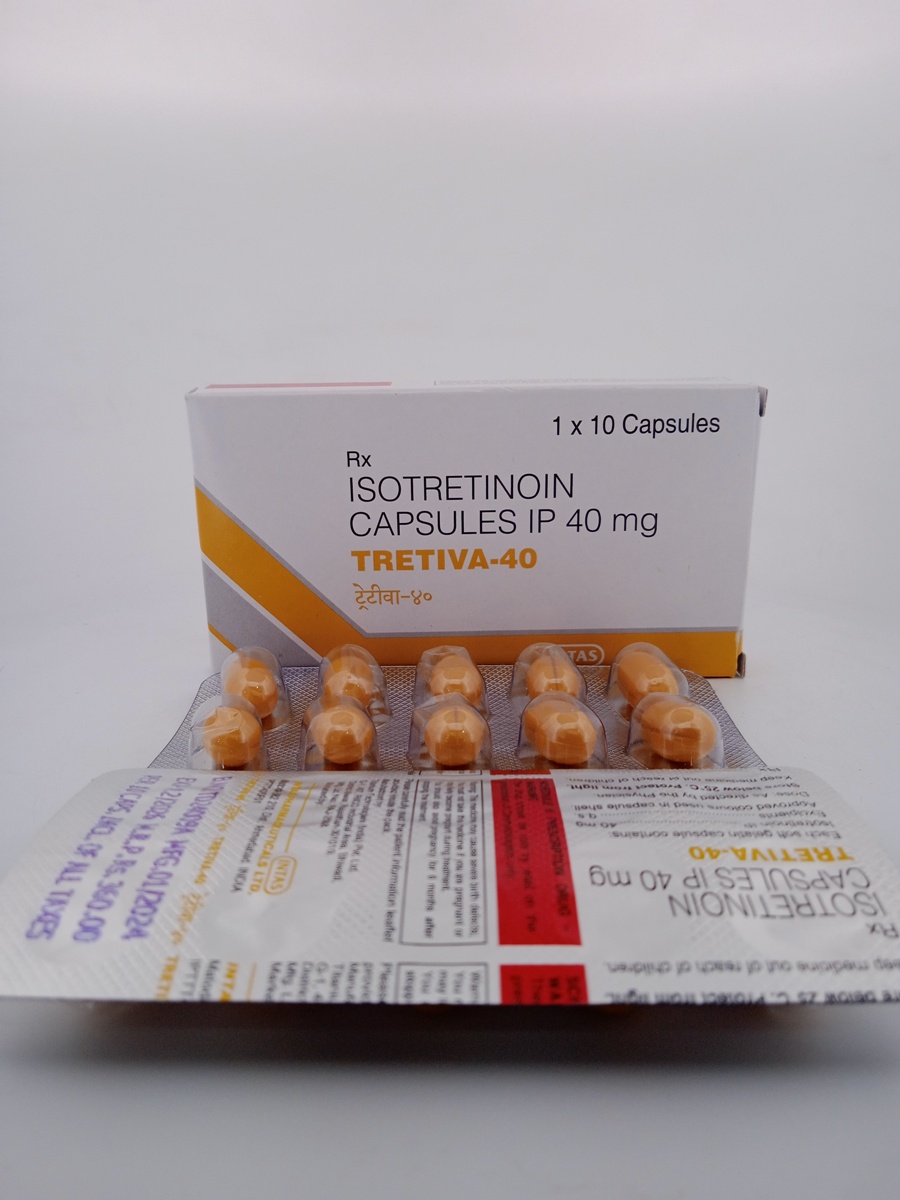TRETIVA 40 MG 10 CAPSULES | Isotretinoin Severe Acne Treatment