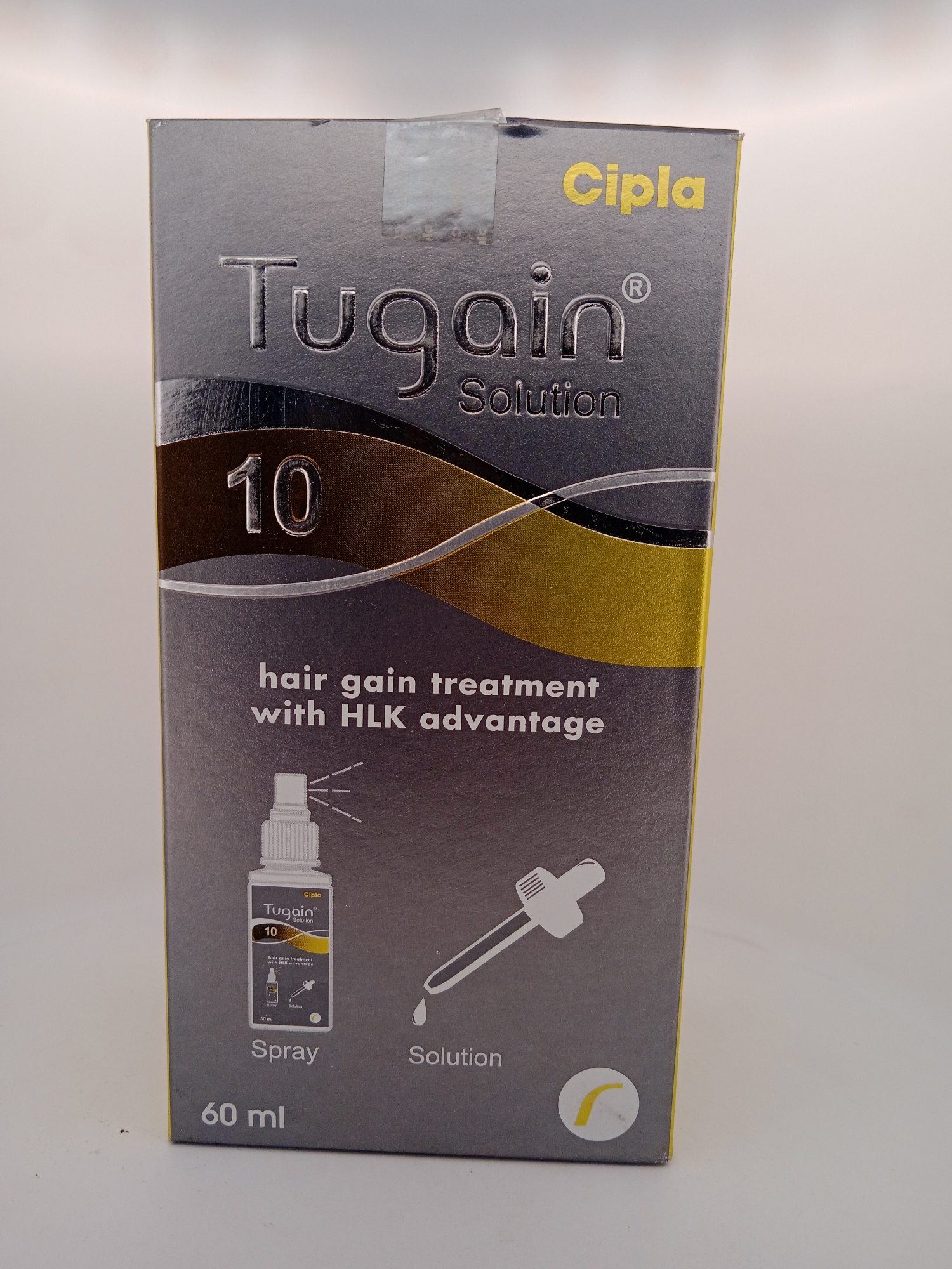 TUGAIN 10% SOLUTION 60ML | Minoxidil 10% Topical Hair Growth Solution.