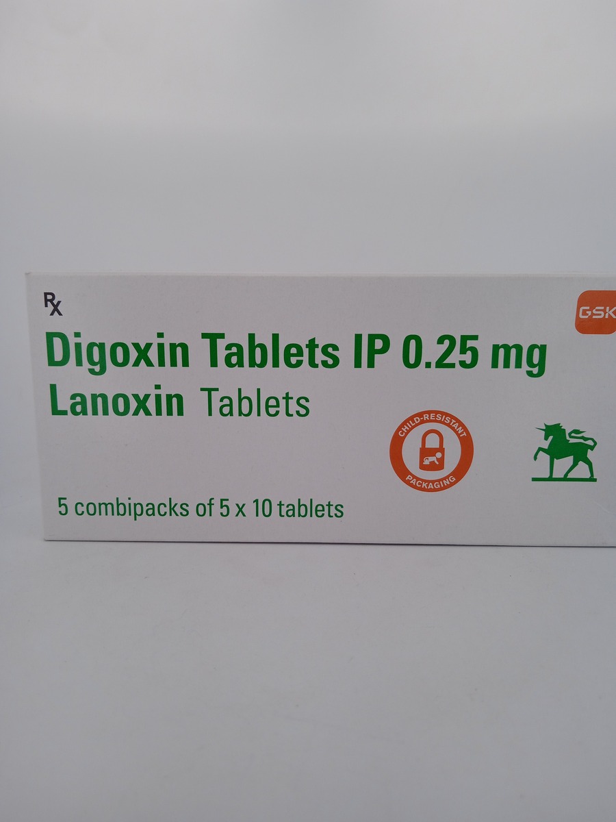 LANOXIN 0.25MG TABLETS (Digoxin 0.25mg) Heart Medicine Guide.