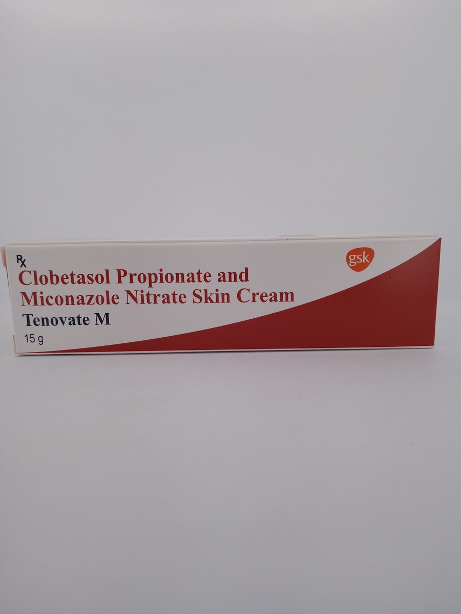TENOVATE M CREAM 15G | Clobetasol & Miconazole Antifungal Cream.