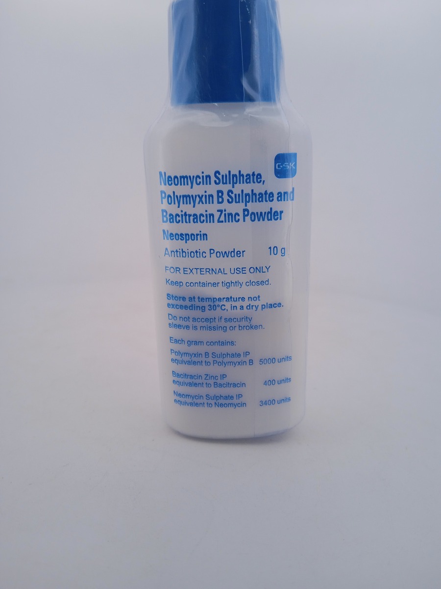 NEOSPORIN POWDER 10GM | Neomycin & Bacitracin Antibiotic Powder.