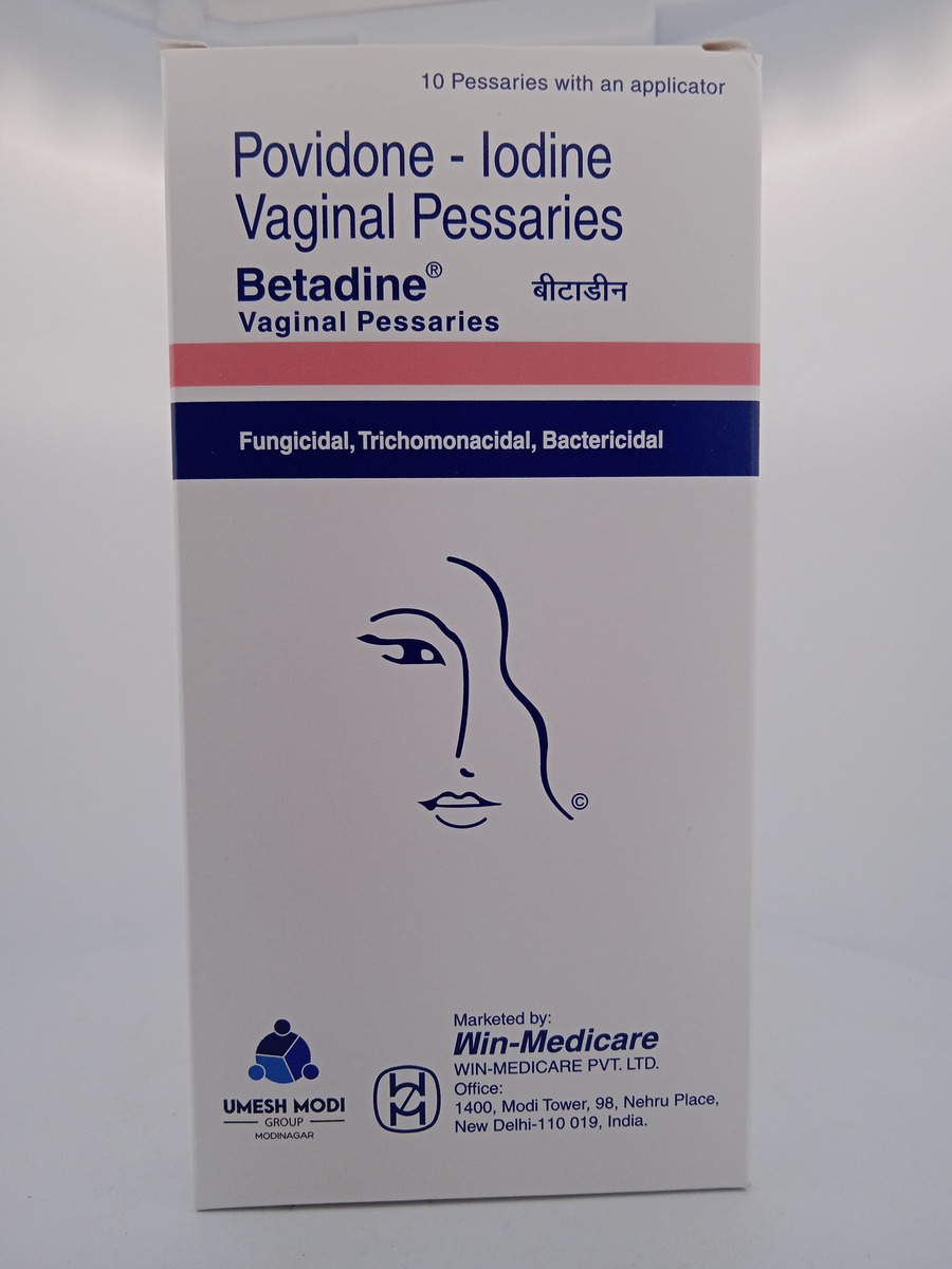 BETADINE Vaginal Pessaries 200 mg 10's | Povidone-Iodine Guide