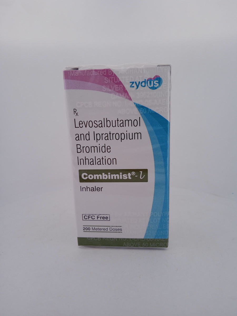 COMBIMIST-L 50MCG+20MCG INHALER | Levosalbutamol & Ipratropium.