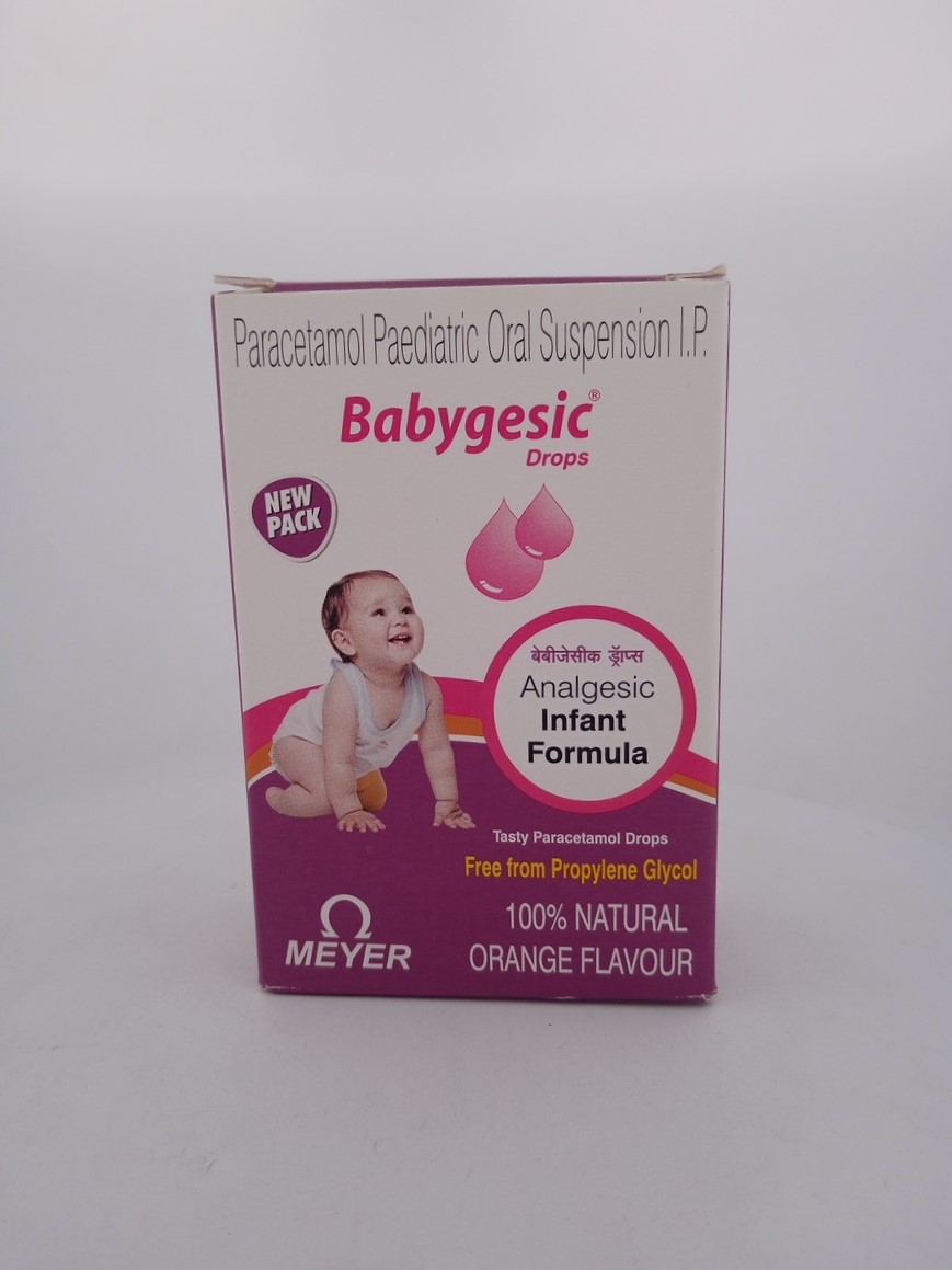 BABYGESIC DROPS 100 MG 15 ML | Paracetamol Pediatric Oral Drops.