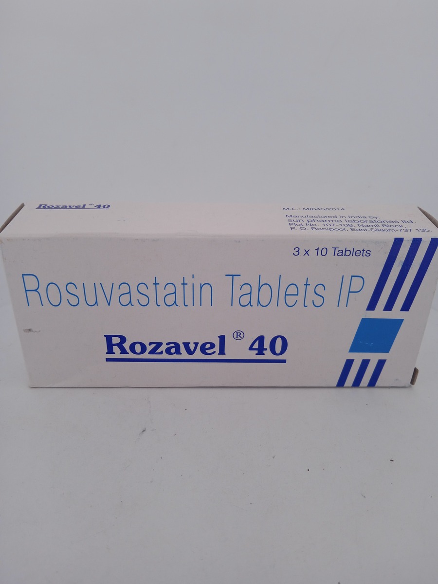 ROZAVEL 40 MG 10 TABLETS | Rosuvastatin for High Cholesterol