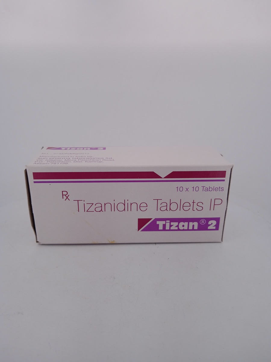 TIZAN-2MG-10 TABLET (Tizanidine 2 mg) Muscle Relaxant Tablets