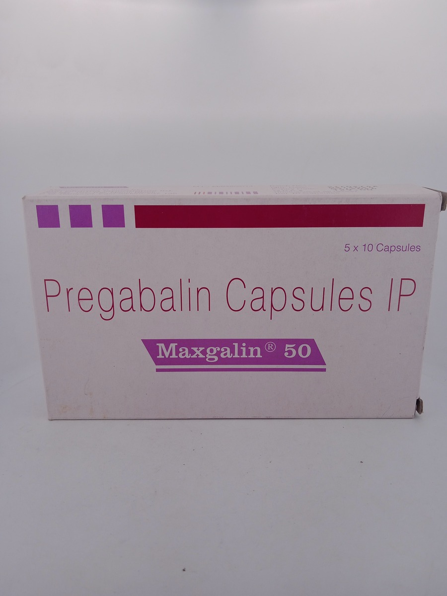 MAXGALIN 50MG CAPSULE (Pregabalin 50mg) Nerve Pain Medicine.