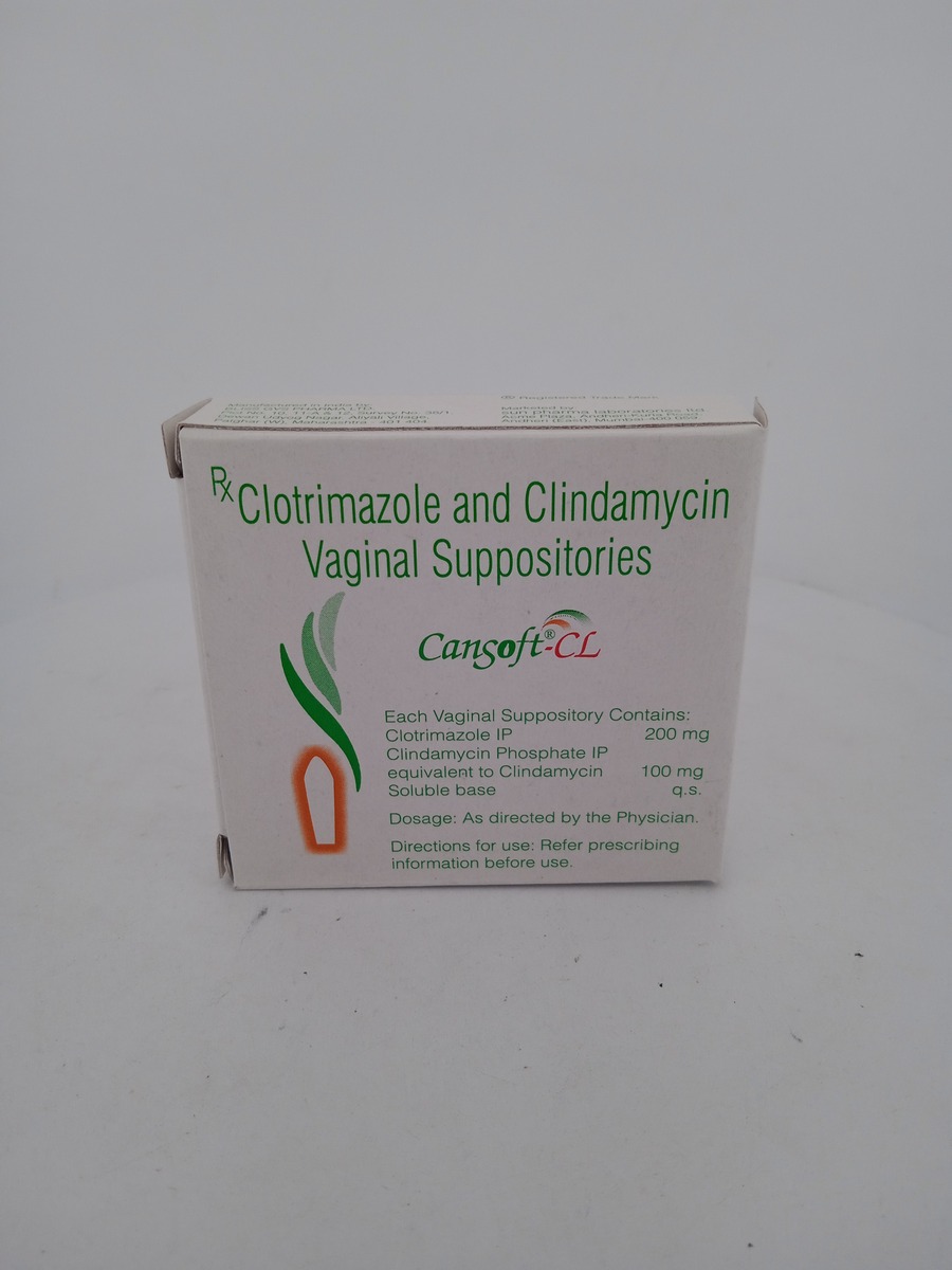 CANSOFT-CL 200MG/100MG SUPPOSITORIES | Vaginal Infection Treatment Guide.