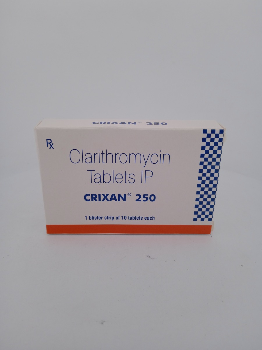 CRIXAN 250MG TABLETS | Clarithromycin Macrolide Antibiotic Guide
