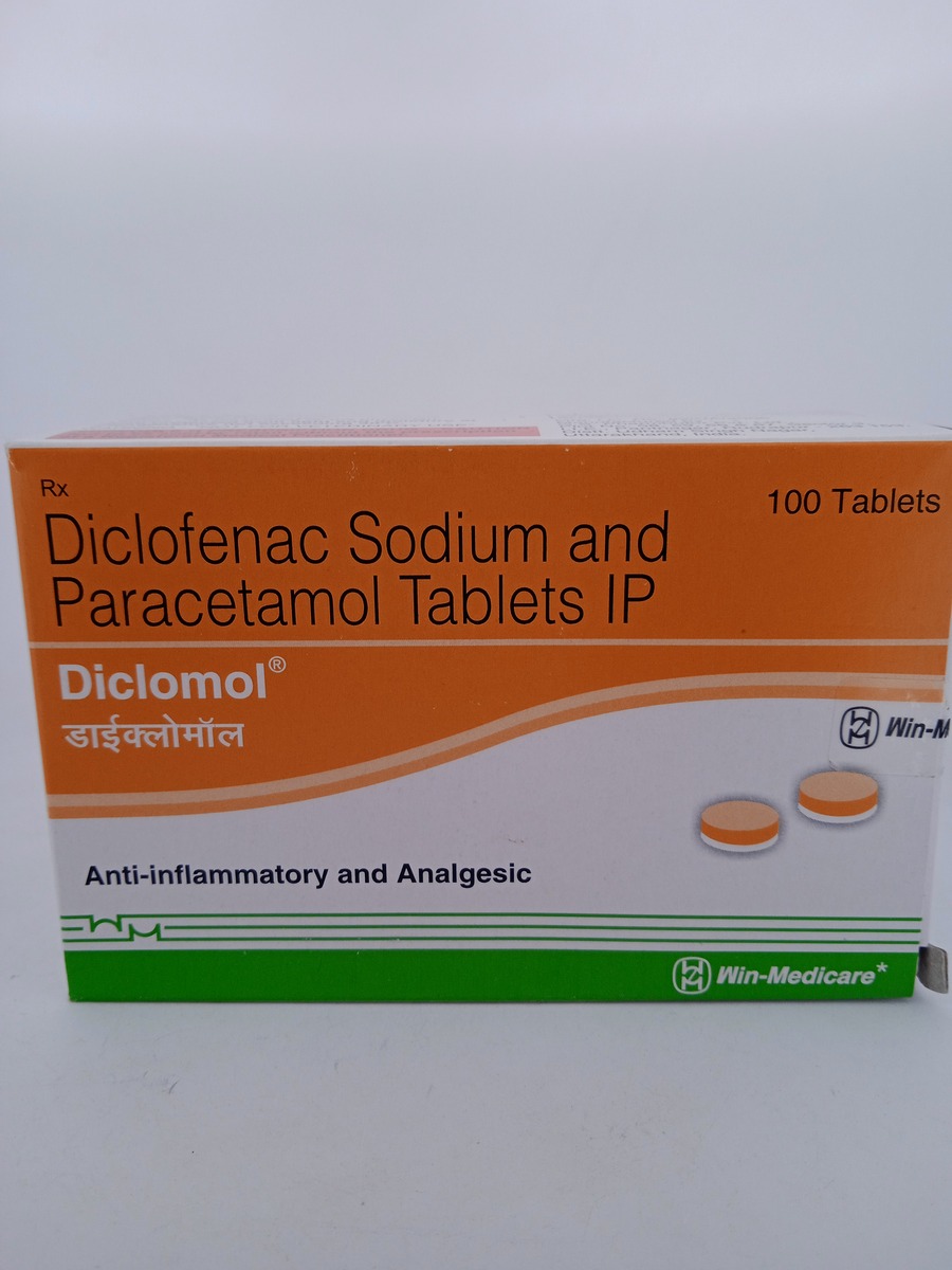 DICLOMOL 375MG TABLETS (Diclofenac + Paracetamol) Pain Relief