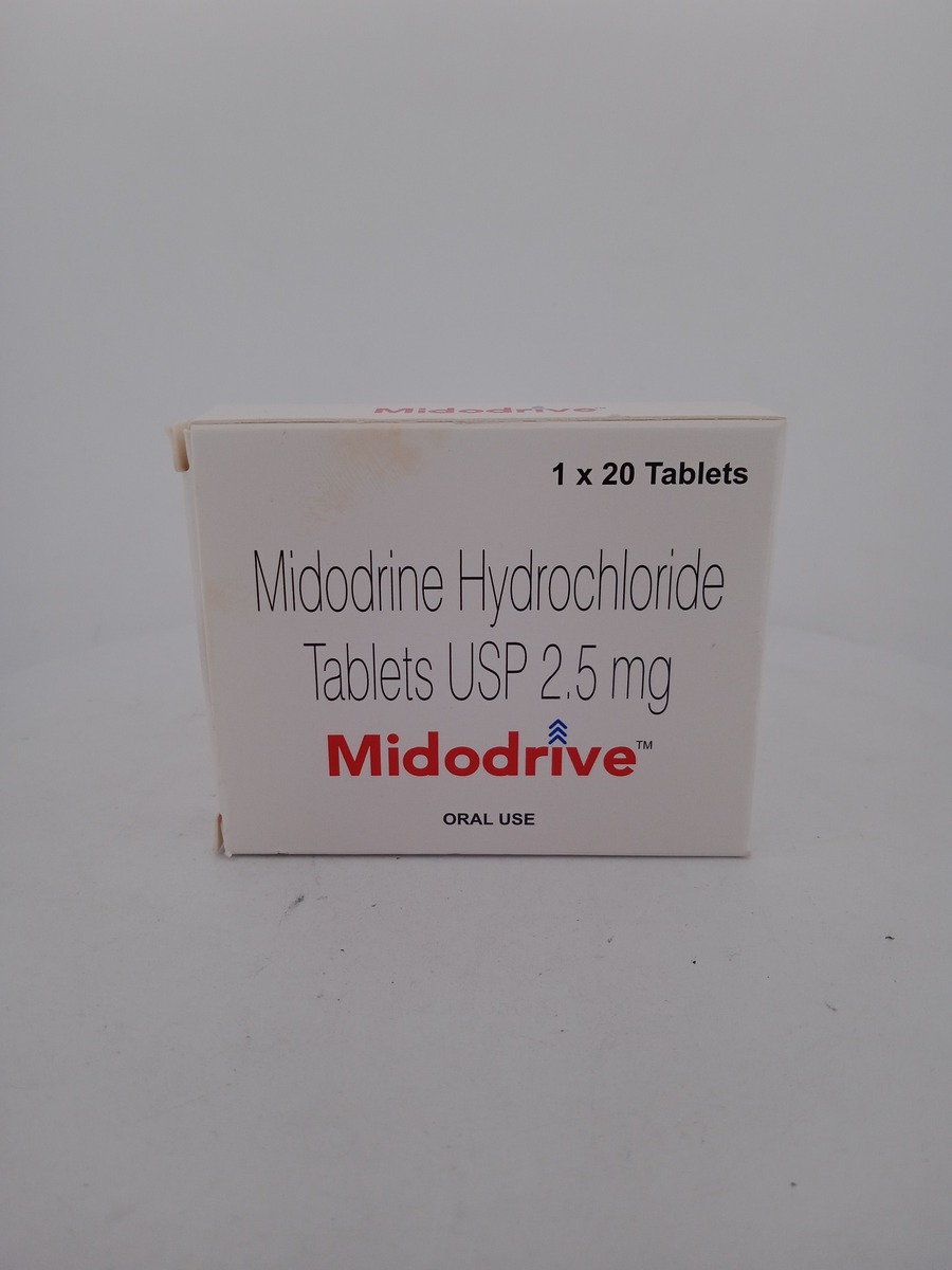 MIDODRIVE 2.5 MG 20 TABLETS | Midodrine for Low Blood Pressure