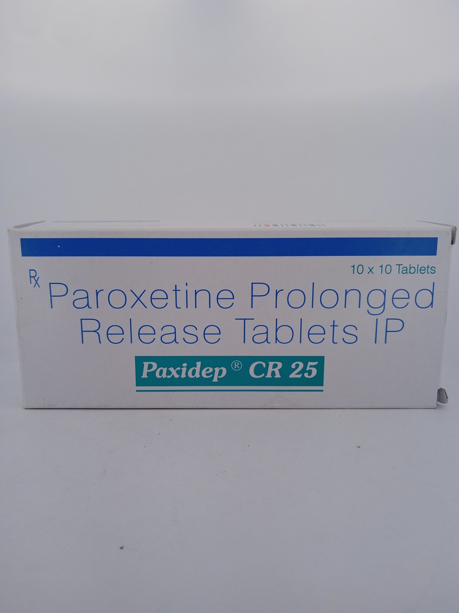 PAXIDEP CR 25 MG 10 TABLETS | Paroxetine CR for Depression & Anxiety.