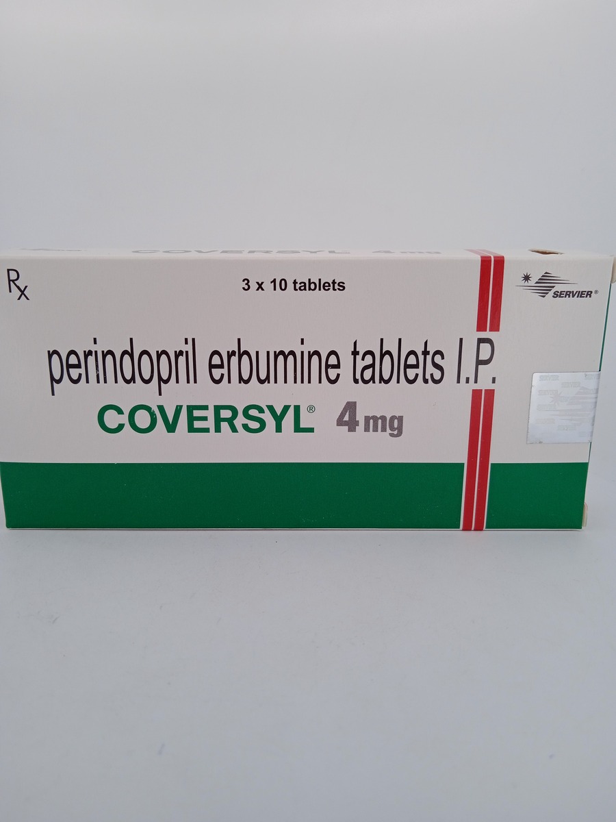 COVERSYL 4 MG 10 TABLETS | Perindopril for High Blood Pressure