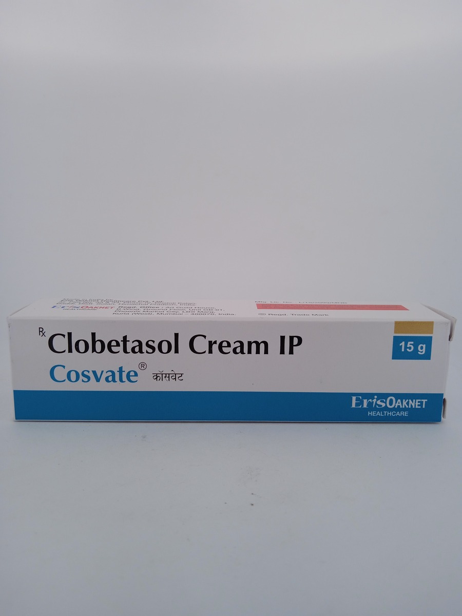 COSVATE CREAM 15G | Clobetasol Propionate 0.05% Steroid Cream.