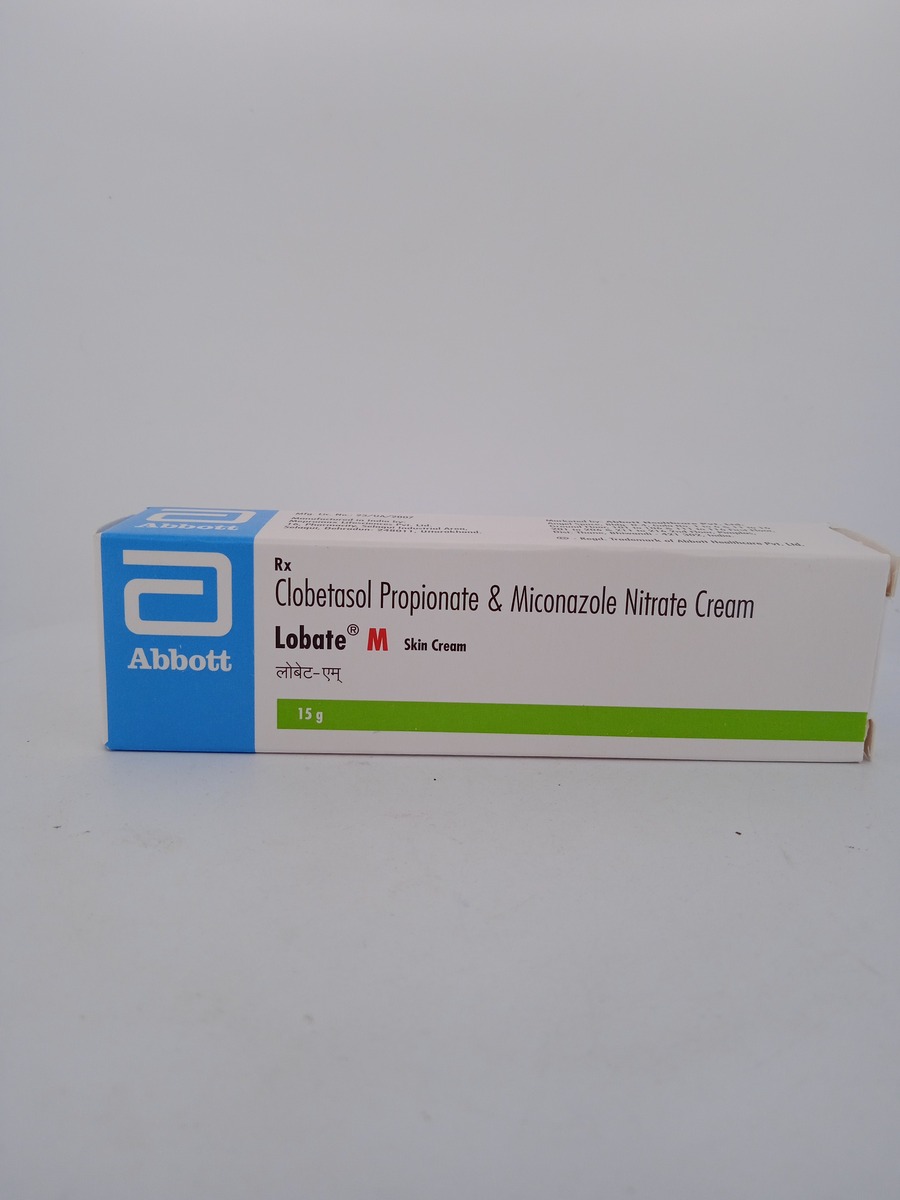LOBATE M SKIN CREAM 15G | Clobetasol & Miconazole Cream.