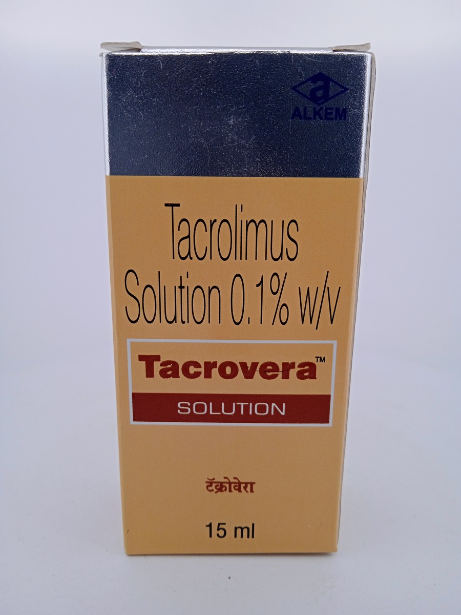 TACROVERA SOLUTION 15ML | Tacrolimus 0.1% Topical Solution.