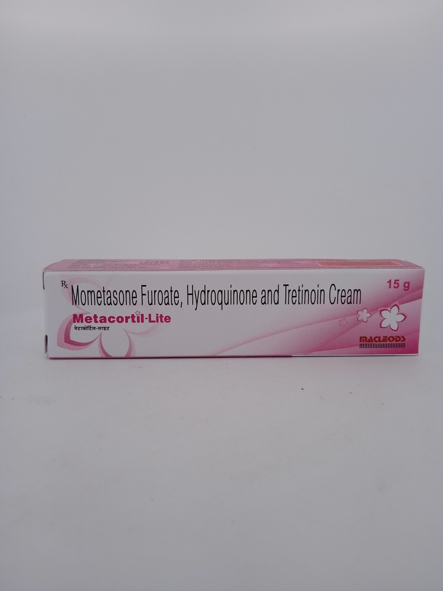 METACORTIL-LITE CREAM 15G | Hydroquinone, Mometasone & Tretinoin.