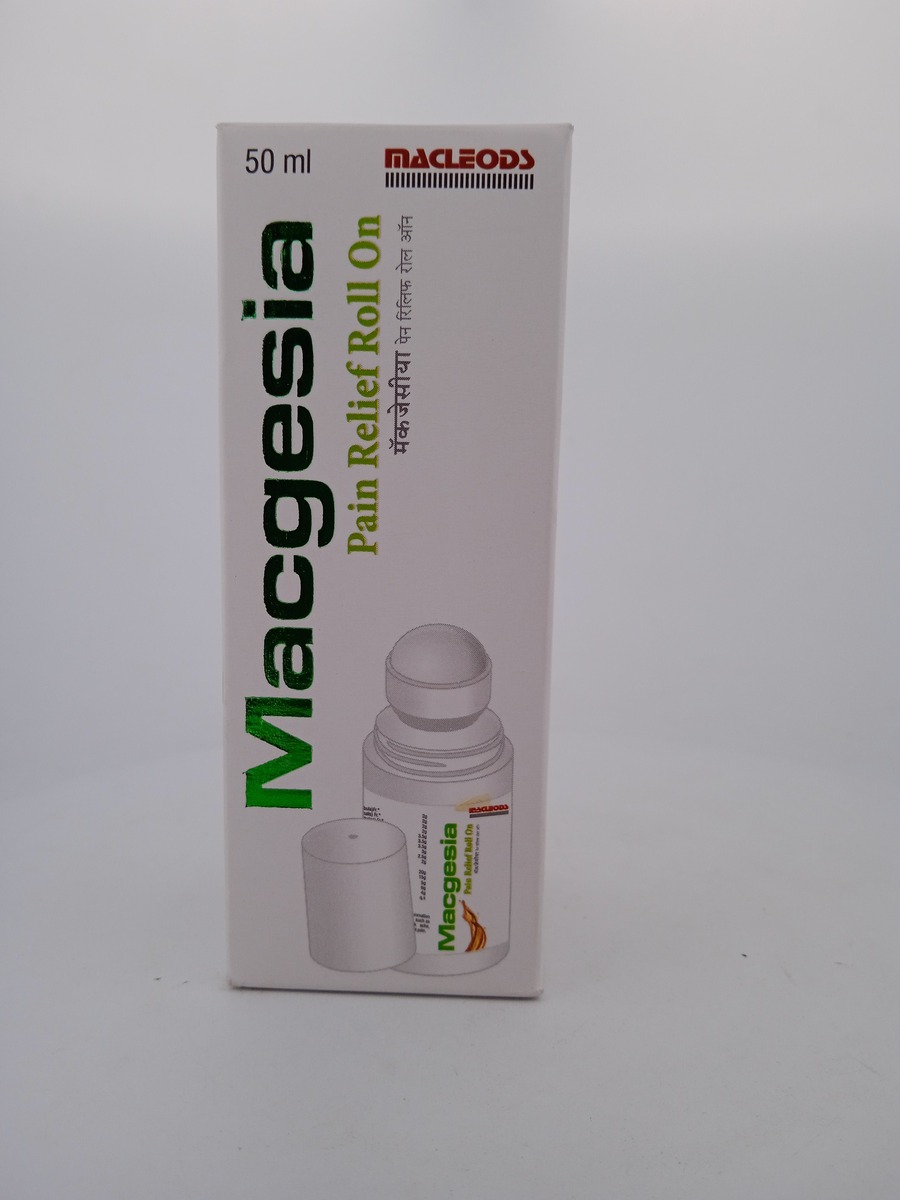 MACGESIA PAIN RELIEF ROLL ON 50ML | Ayurvedic Pain Relief Roll-On.
