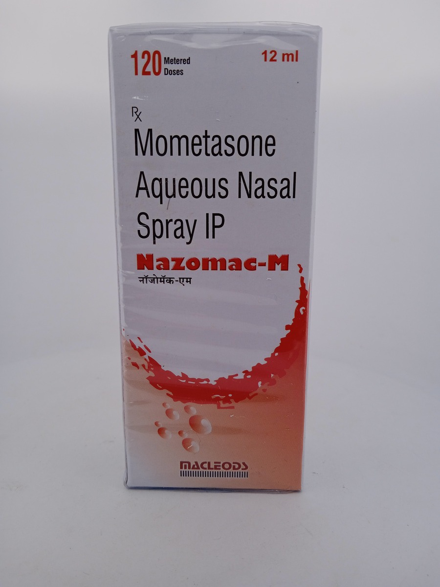 NAZOMAC-M 50MCG NASAL SPRAY 12ML | Mometasone Furoate Spray.